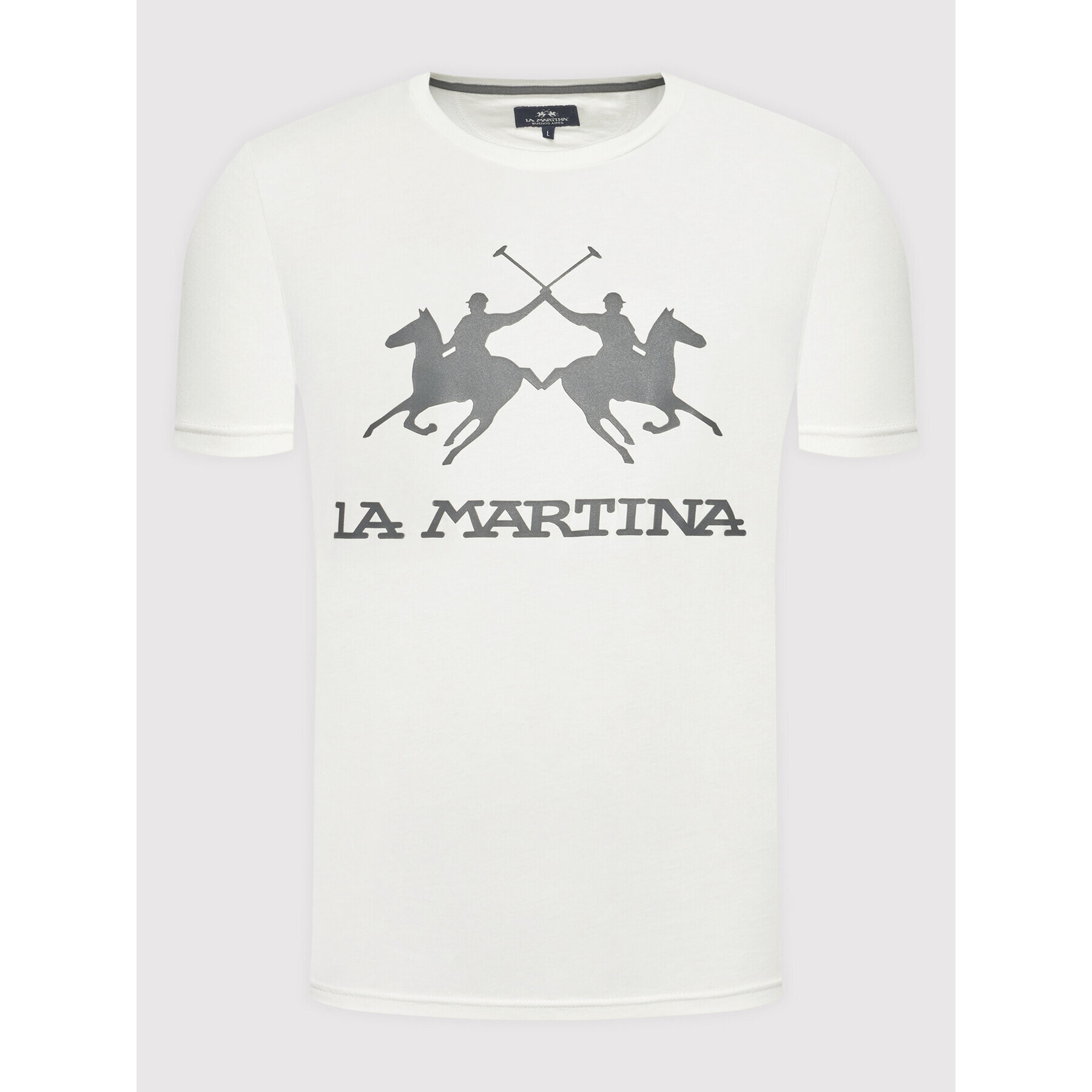 La Martina Тишърт CCMR05 JS206 Бял Regular Fit - Pepit.bg