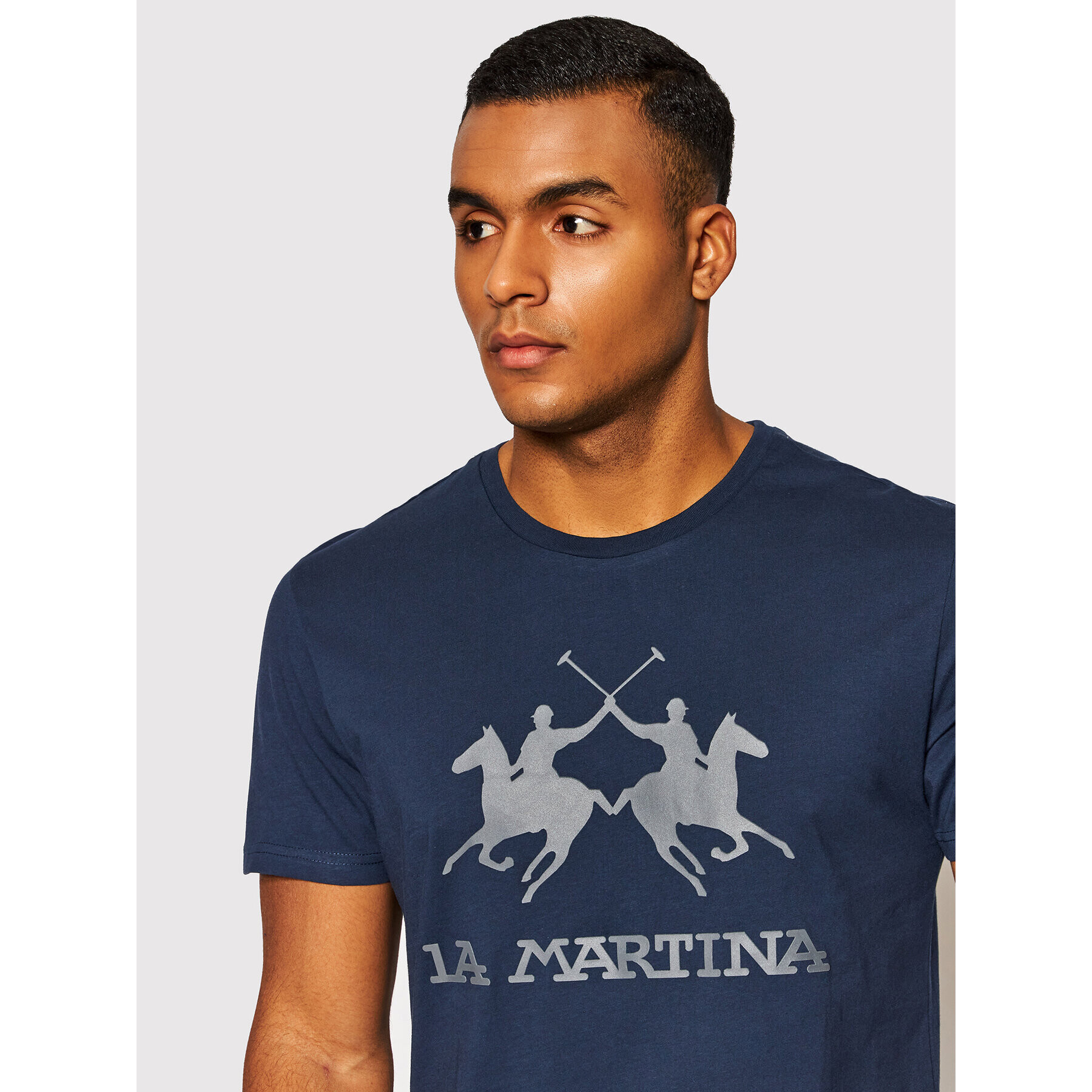 La Martina Тишърт CCMR05 JS206 Тъмносин Regular Fit - Pepit.bg