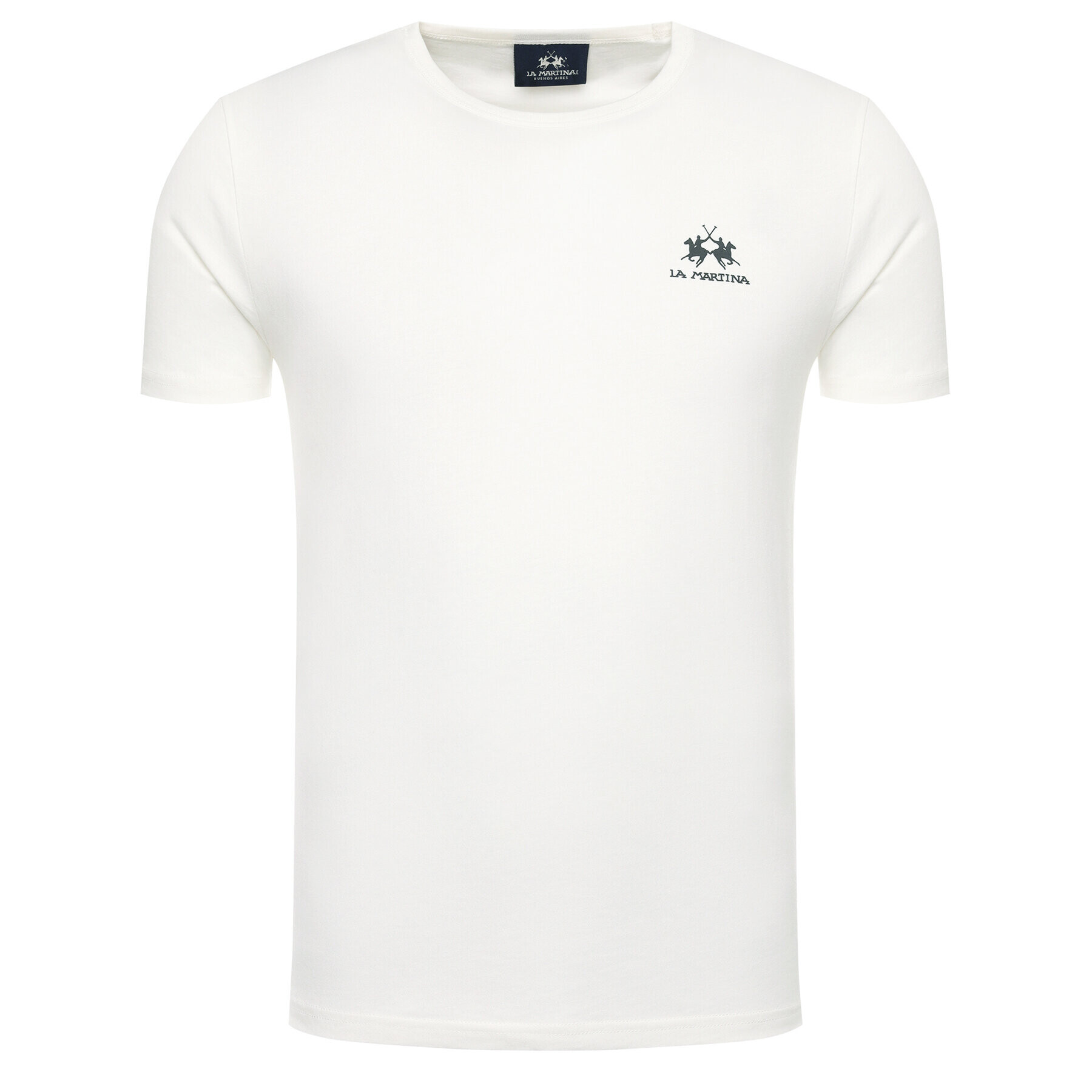 La Martina Тишърт Jersey CCMR02 JS206 Бял Regular Fit - Pepit.bg