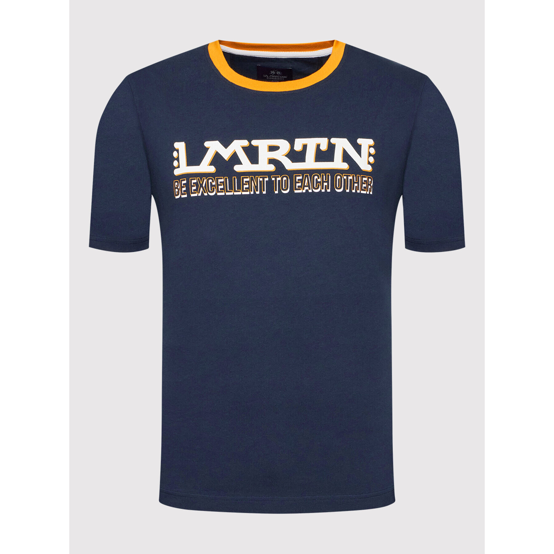 La Martina Тишърт TMR302 JS303 Тъмносин Oversize - Pepit.bg