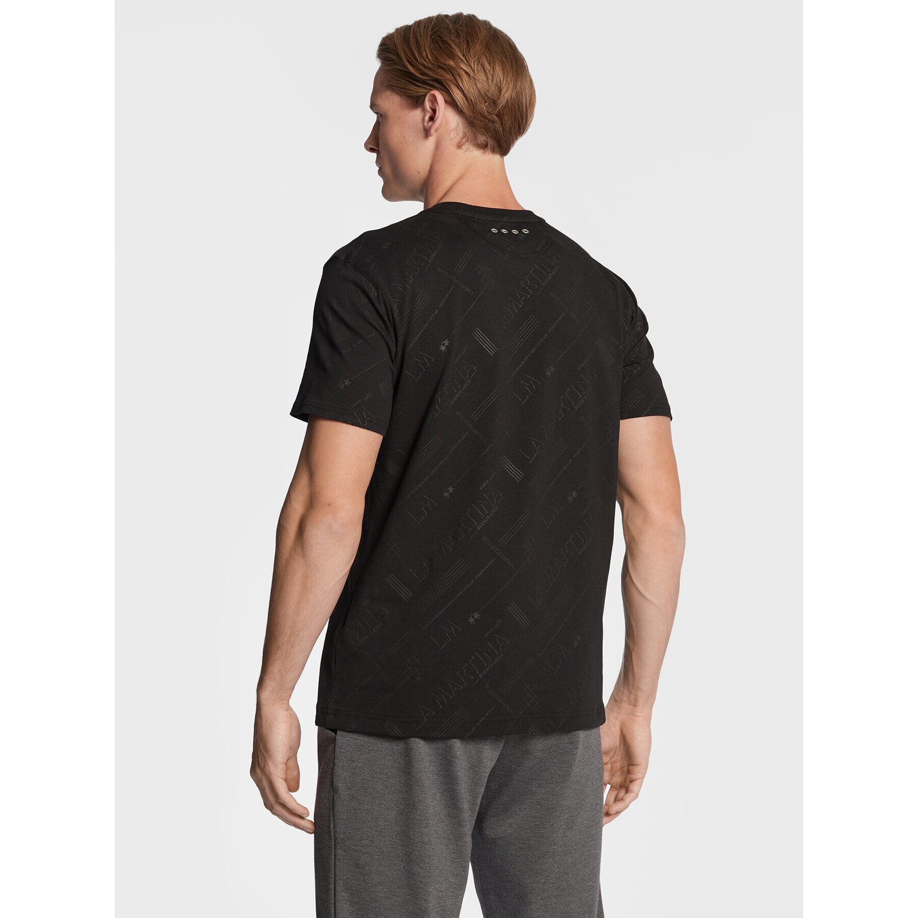 La Martina Тишърт UMR007 JS344 Черен Regular Fit - Pepit.bg