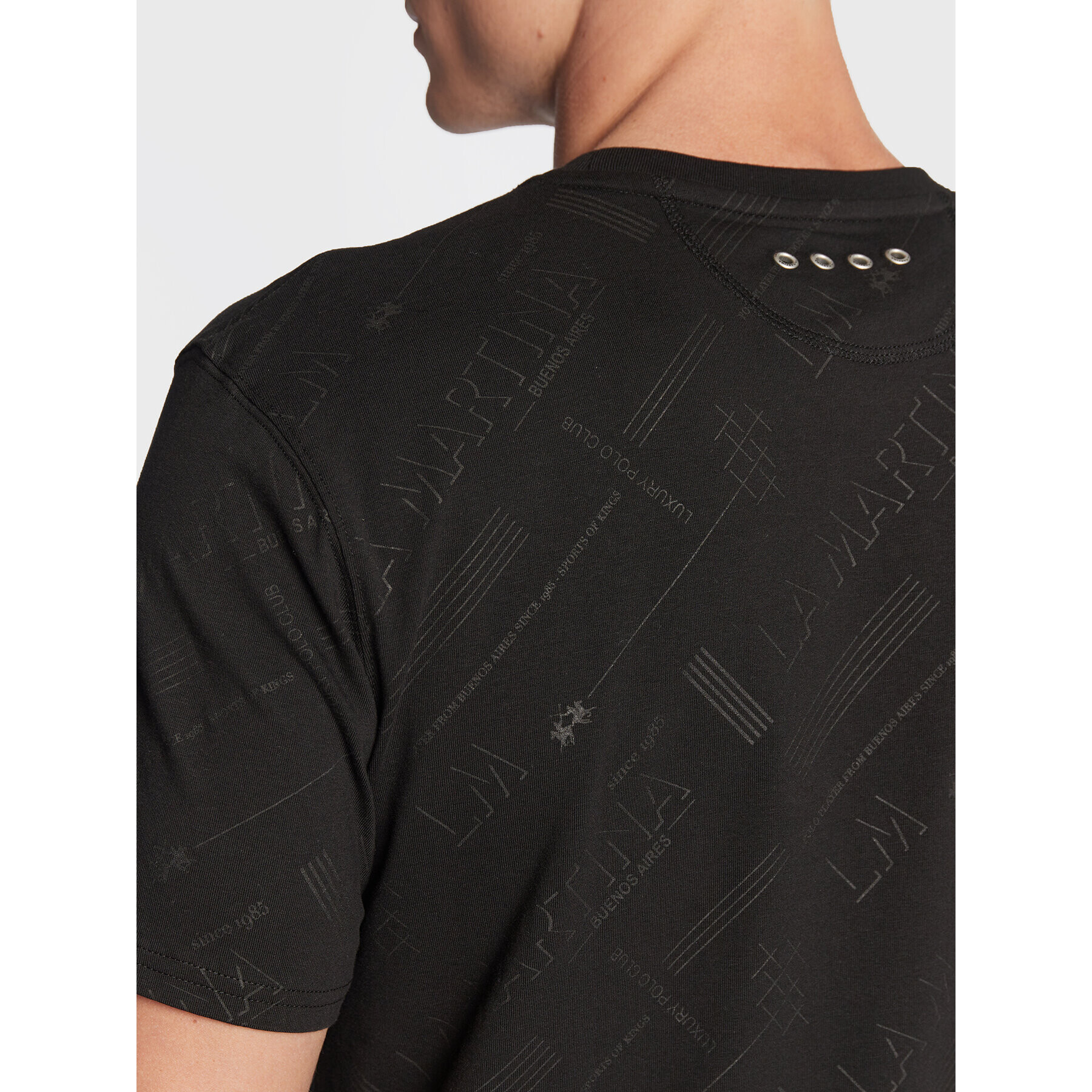 La Martina Тишърт UMR007 JS344 Черен Regular Fit - Pepit.bg