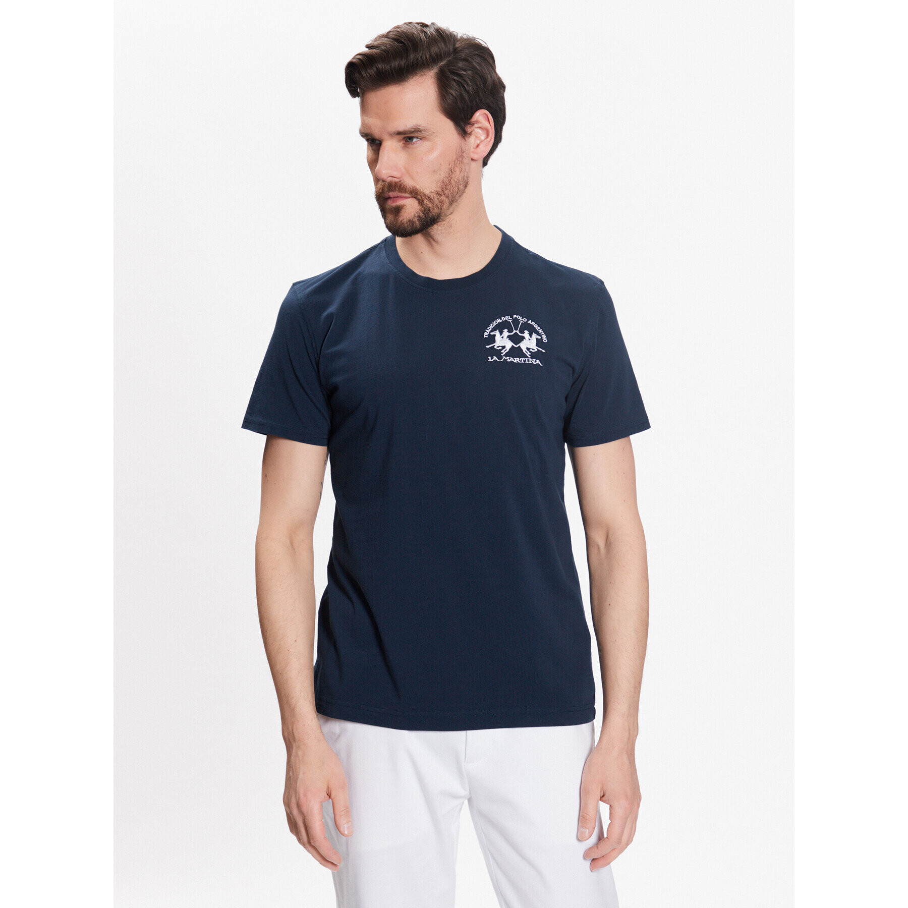 La Martina Тишърт VMR009 JS206 Тъмносин Regular Fit - Pepit.bg