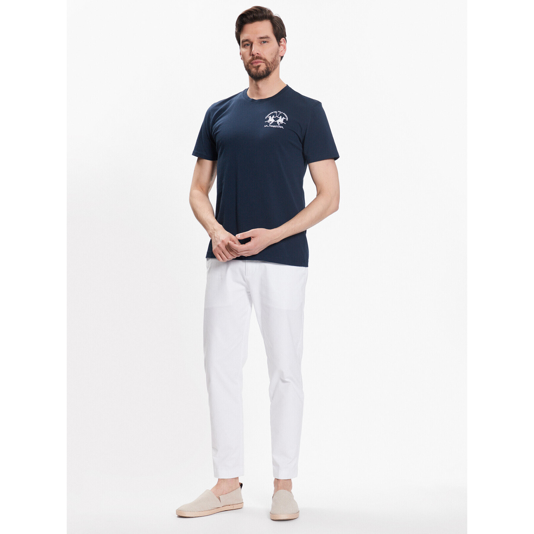 La Martina Тишърт VMR009 JS206 Тъмносин Regular Fit - Pepit.bg