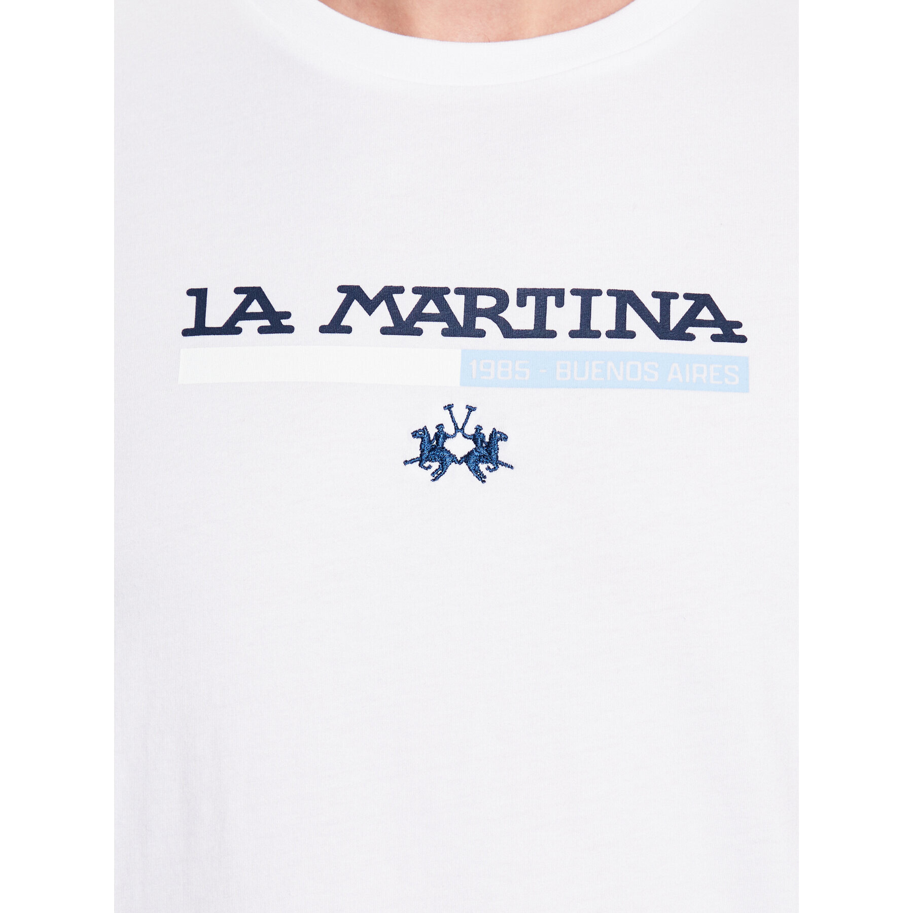 La Martina Тишърт VMR010 JS206 Бял Regular Fit - Pepit.bg