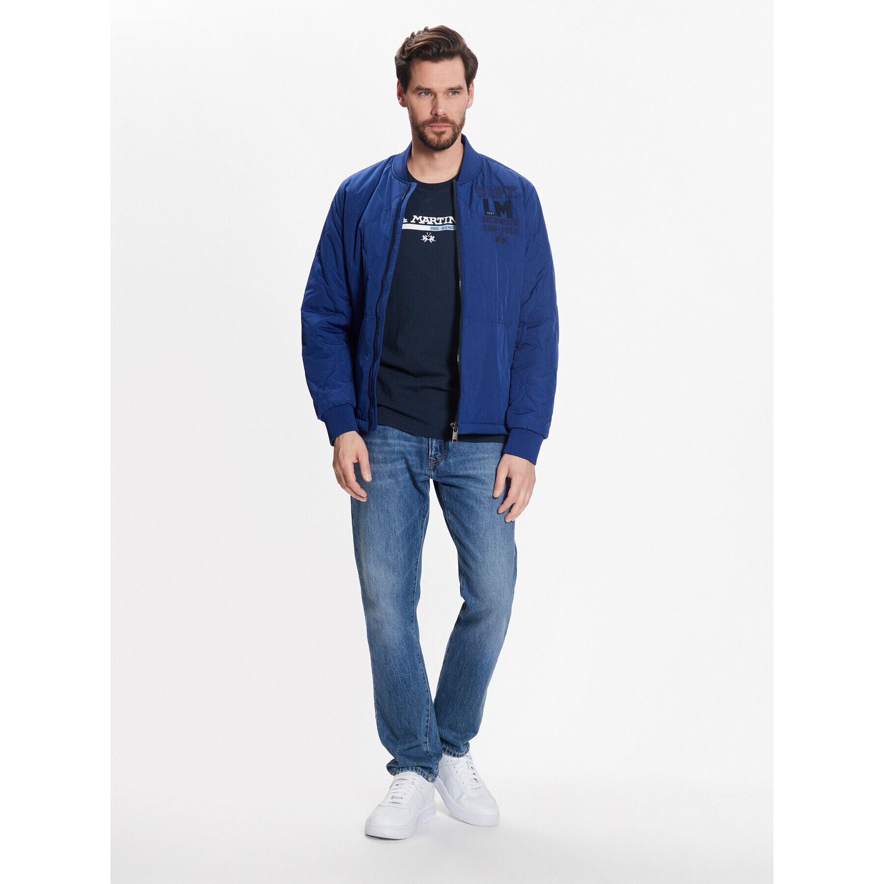 La Martina Тишърт VMR010 JS206 Тъмносин Regular Fit - Pepit.bg