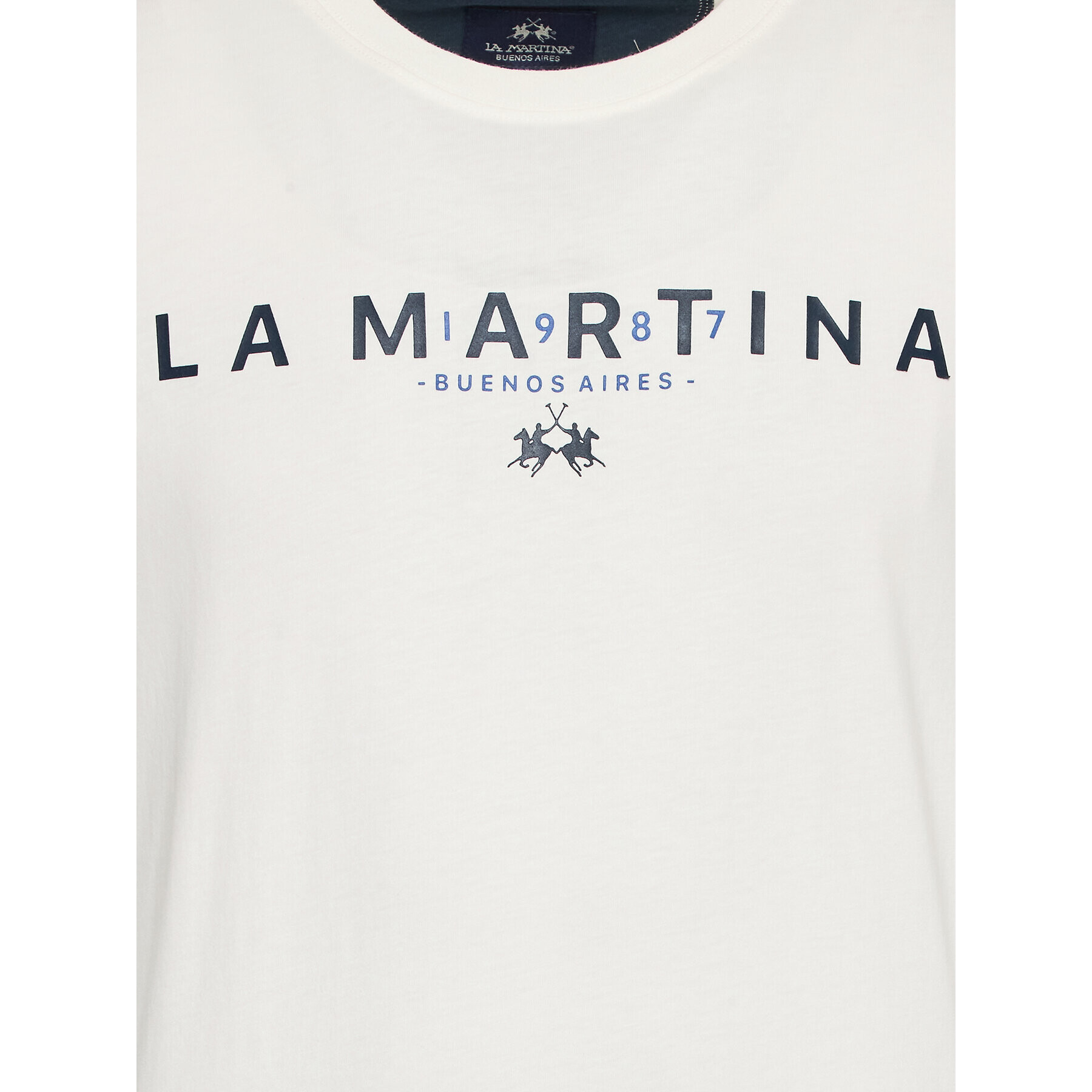 La Martina Тишърт WMR005 JS206 Бял Regular Fit - Pepit.bg