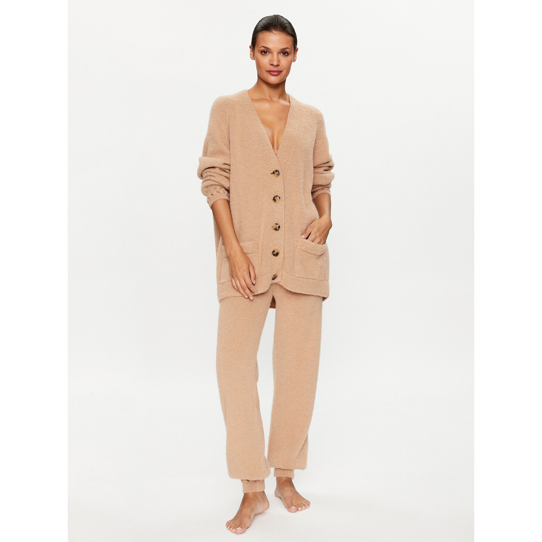 La Perla Плетени панталони 0056130 Бежов Regular Fit - Pepit.bg