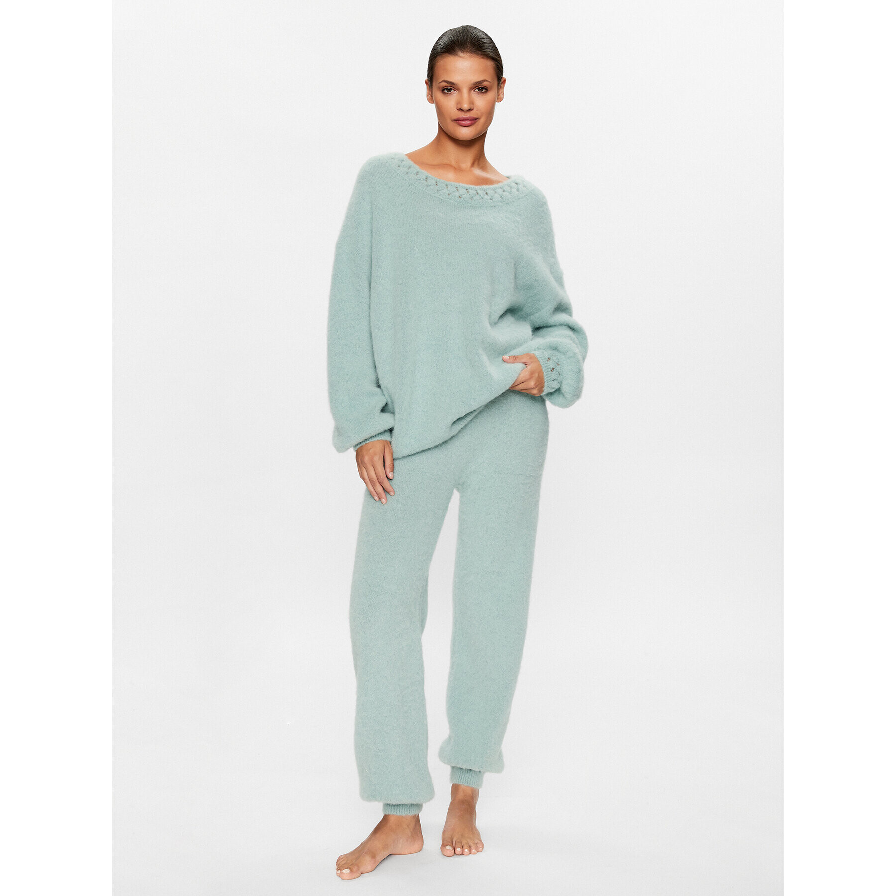 La Perla Пуловер 0055940 Зелен Relaxed Fit - Pepit.bg
