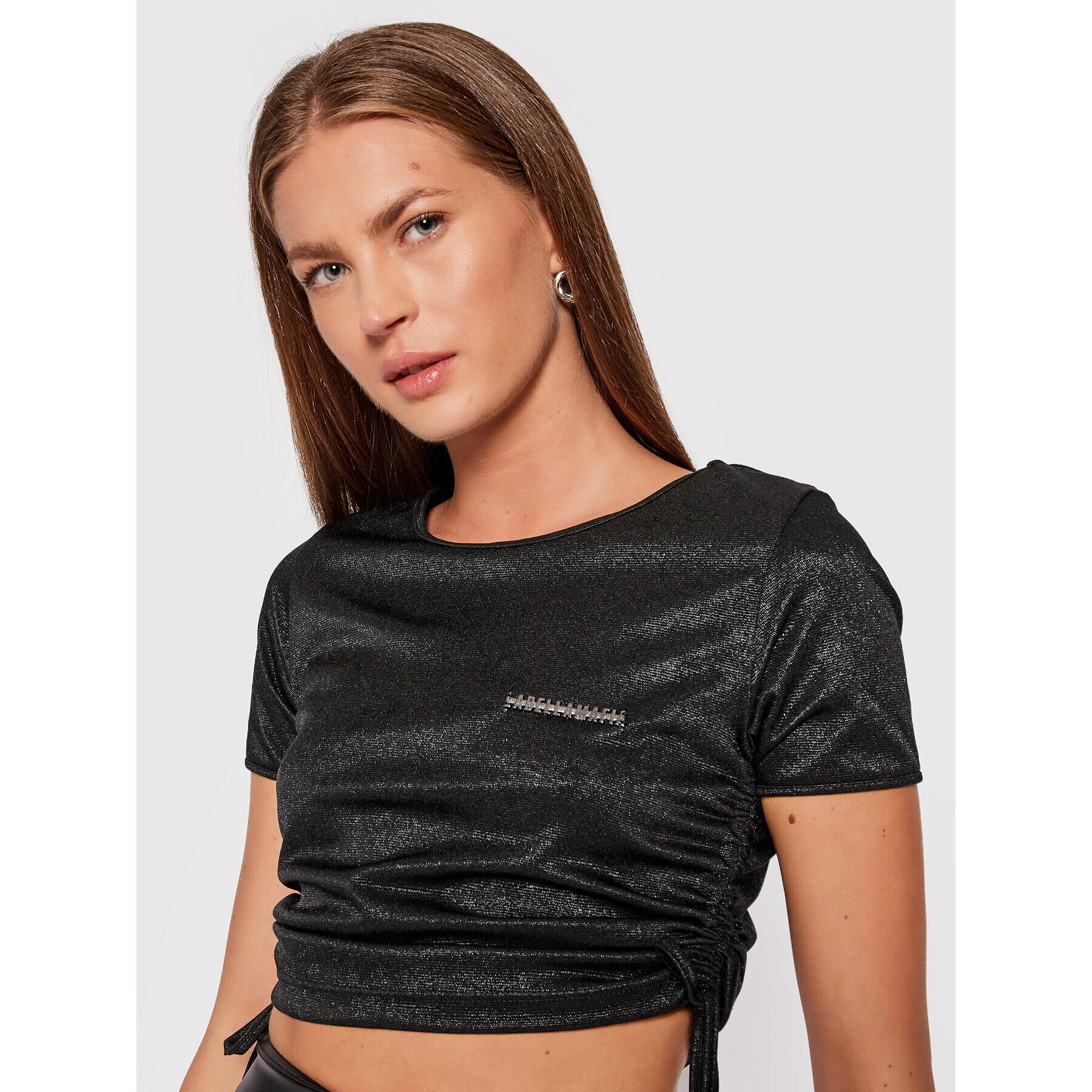 LaBellaMafia Блуза 21803 Черен Slim Fit - Pepit.bg