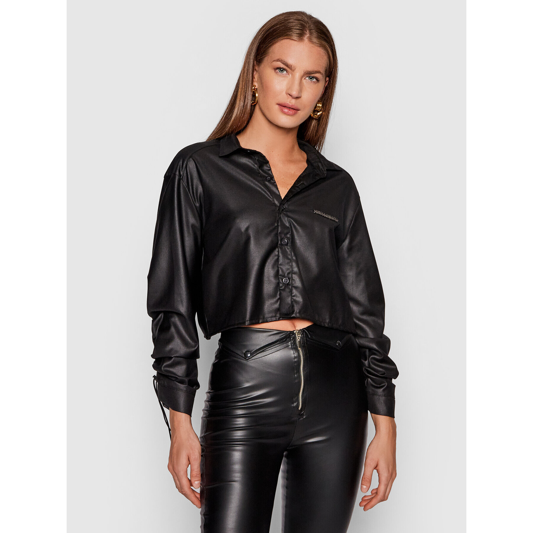 LaBellaMafia Блуза 21810 Черен Regular Fit - Pepit.bg