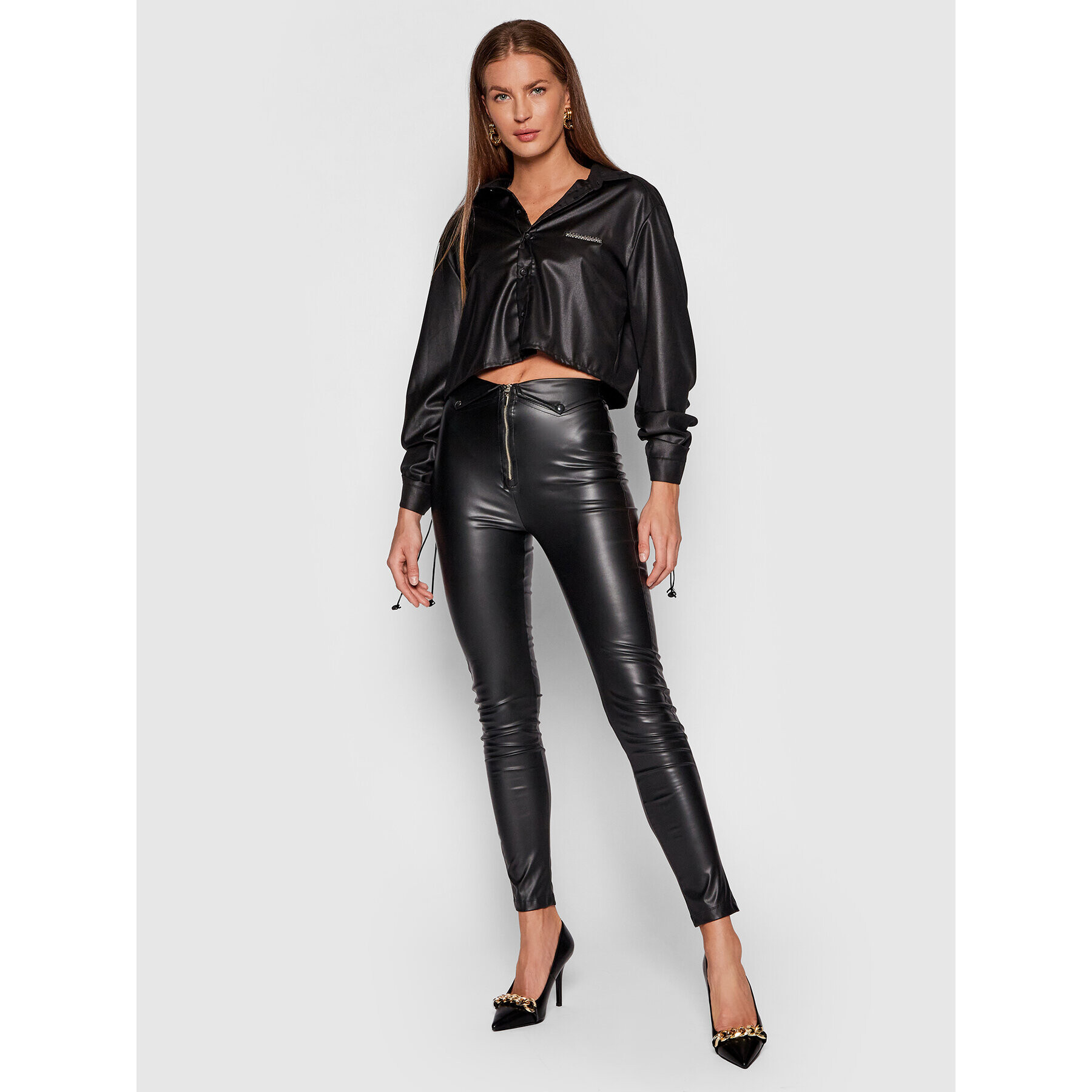 LaBellaMafia Блуза 21810 Черен Regular Fit - Pepit.bg