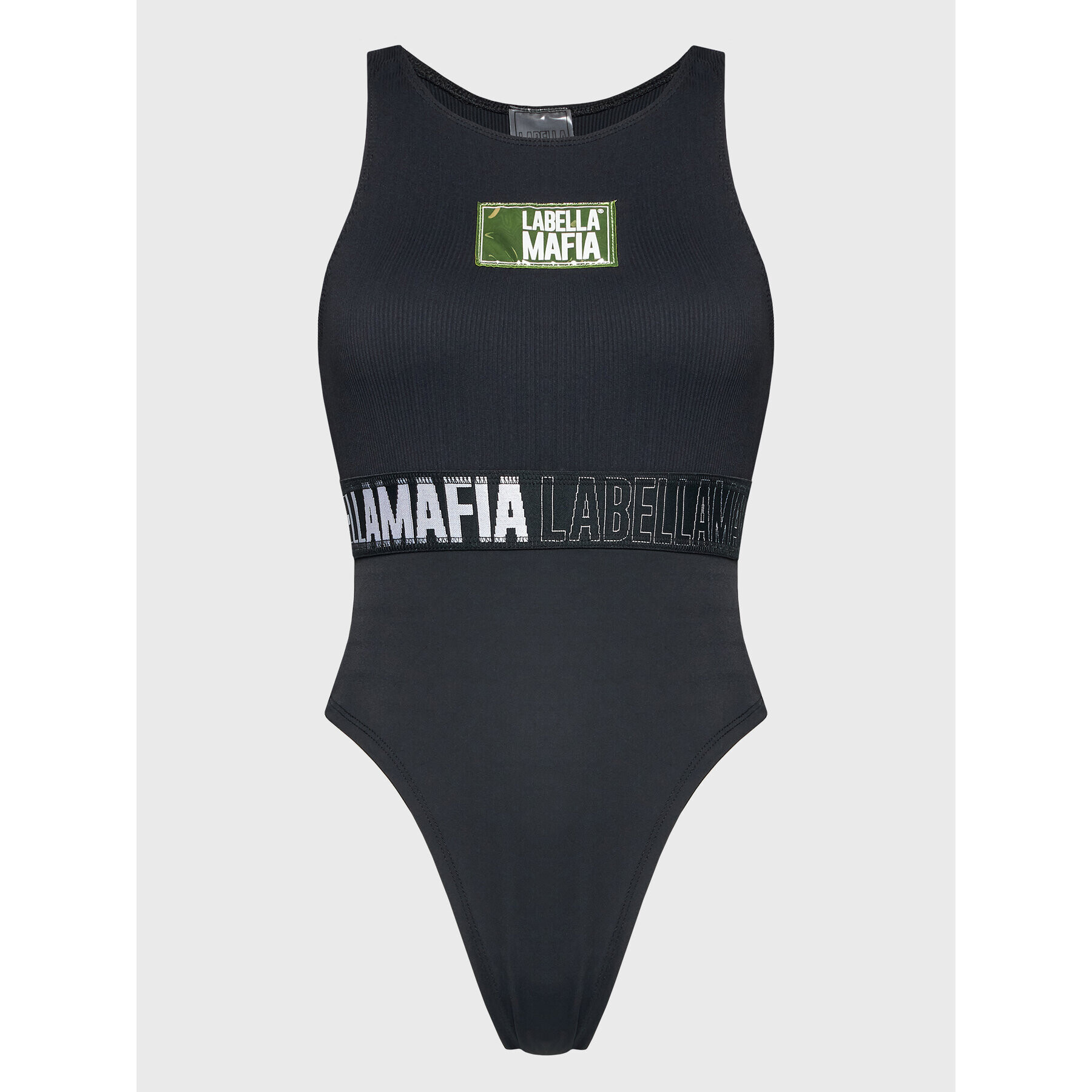 LaBellaMafia Боди 25494 Черен Slim Fit - Pepit.bg
