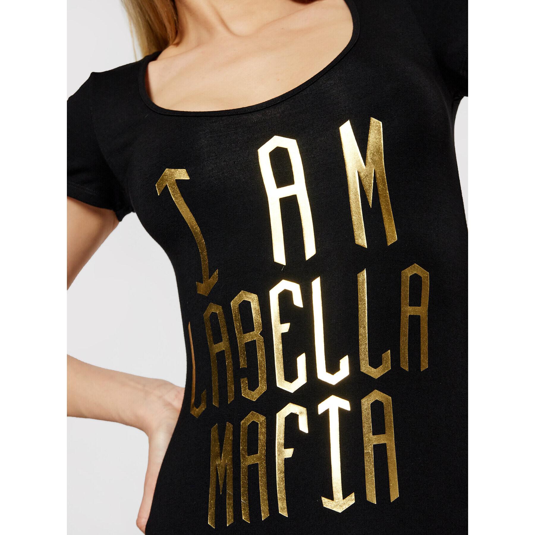 LaBellaMafia Ежедневна рокля 21287 Черен Slim Fit - Pepit.bg
