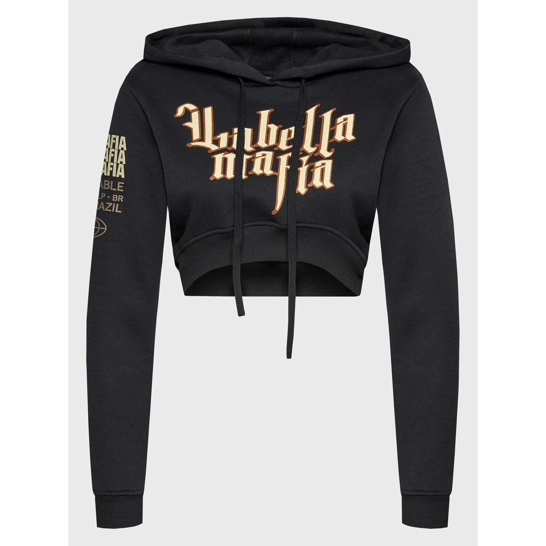 LaBellaMafia Суитшърт 25638 Черен Regular Fit - Pepit.bg