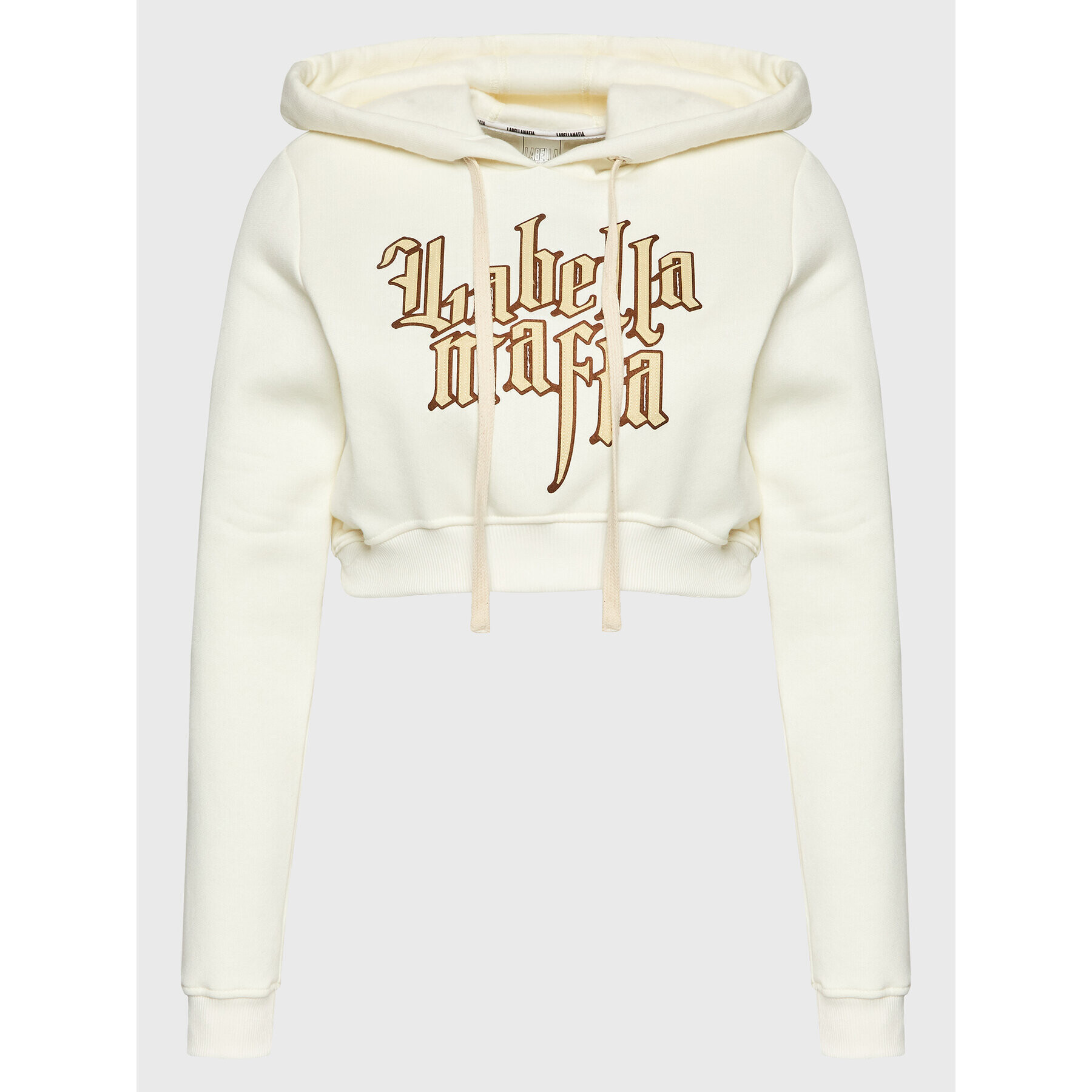 LaBellaMafia Суитшърт 25641 Екрю Regular Fit - Pepit.bg