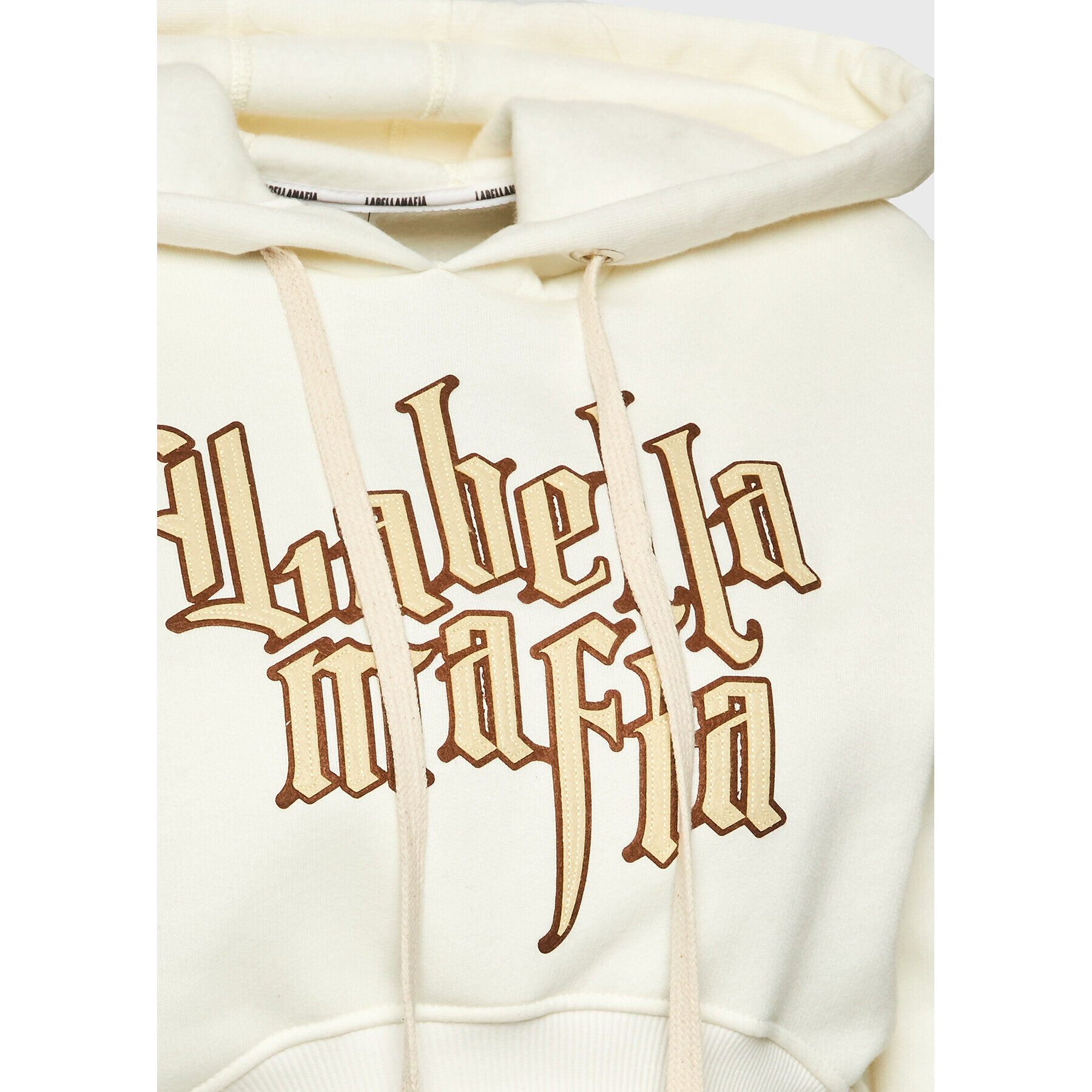 LaBellaMafia Суитшърт 25641 Екрю Regular Fit - Pepit.bg