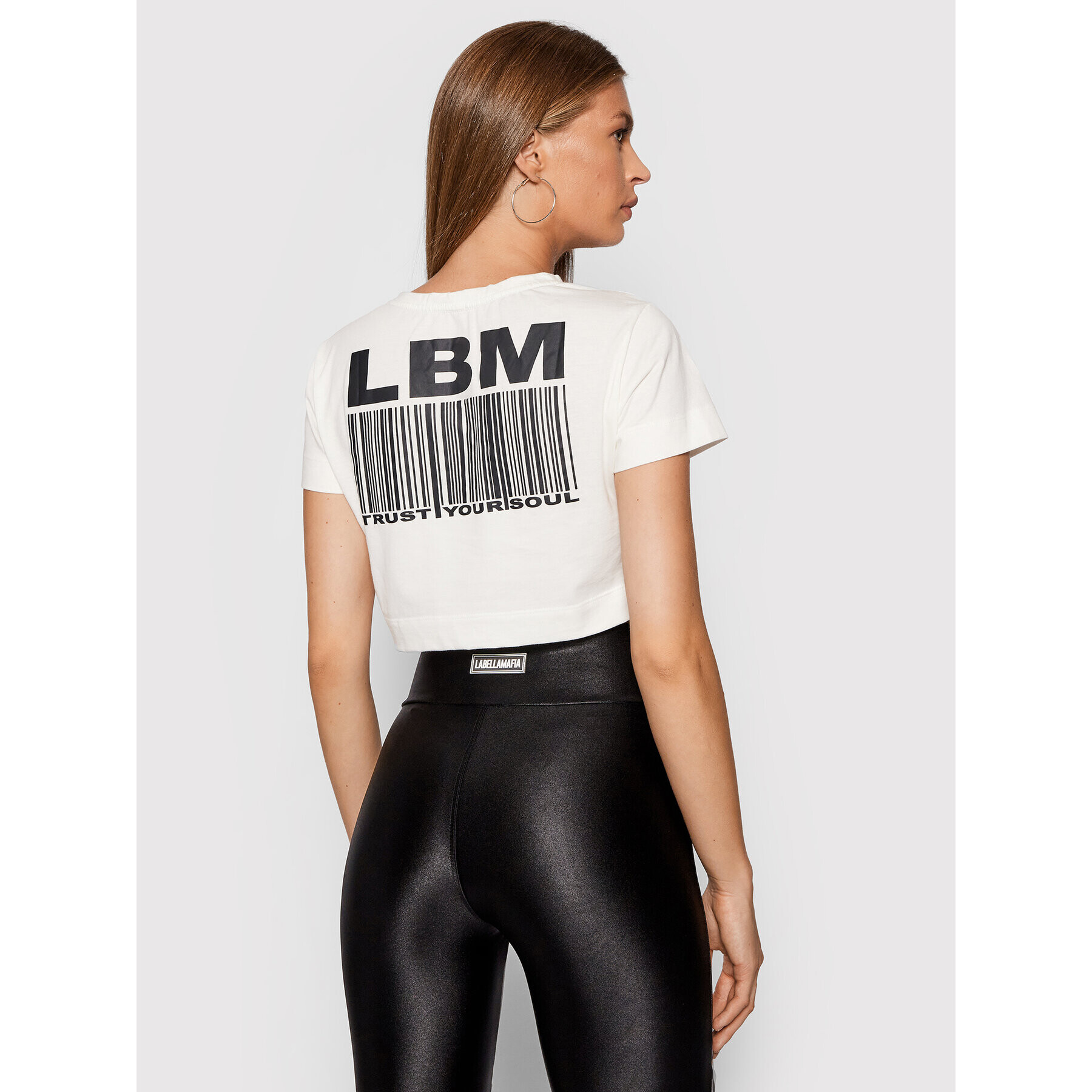 LaBellaMafia Тишърт 21680 Бял Regular Fit - Pepit.bg