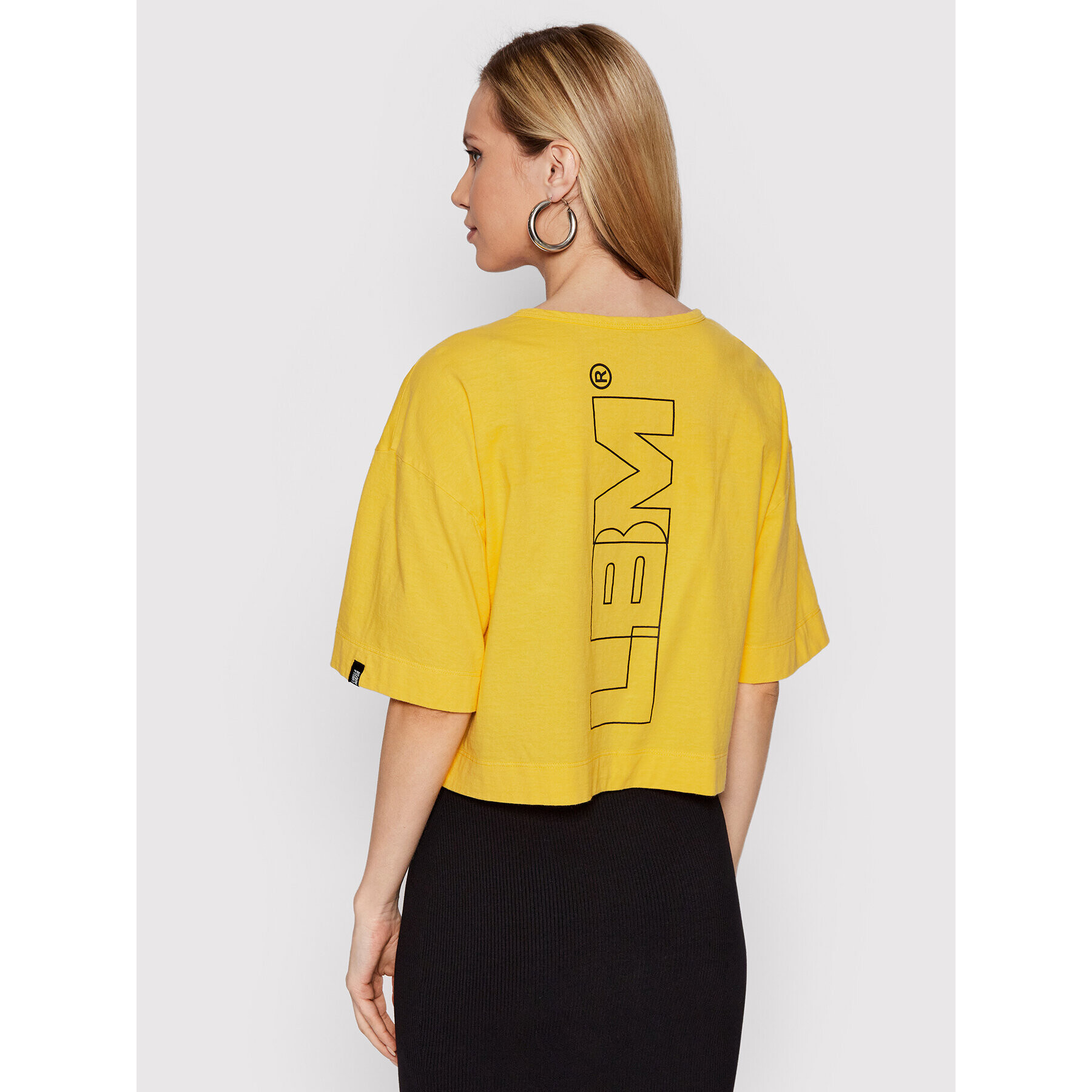 LaBellaMafia Тишърт 23665 Жълт Relaxed Fit - Pepit.bg