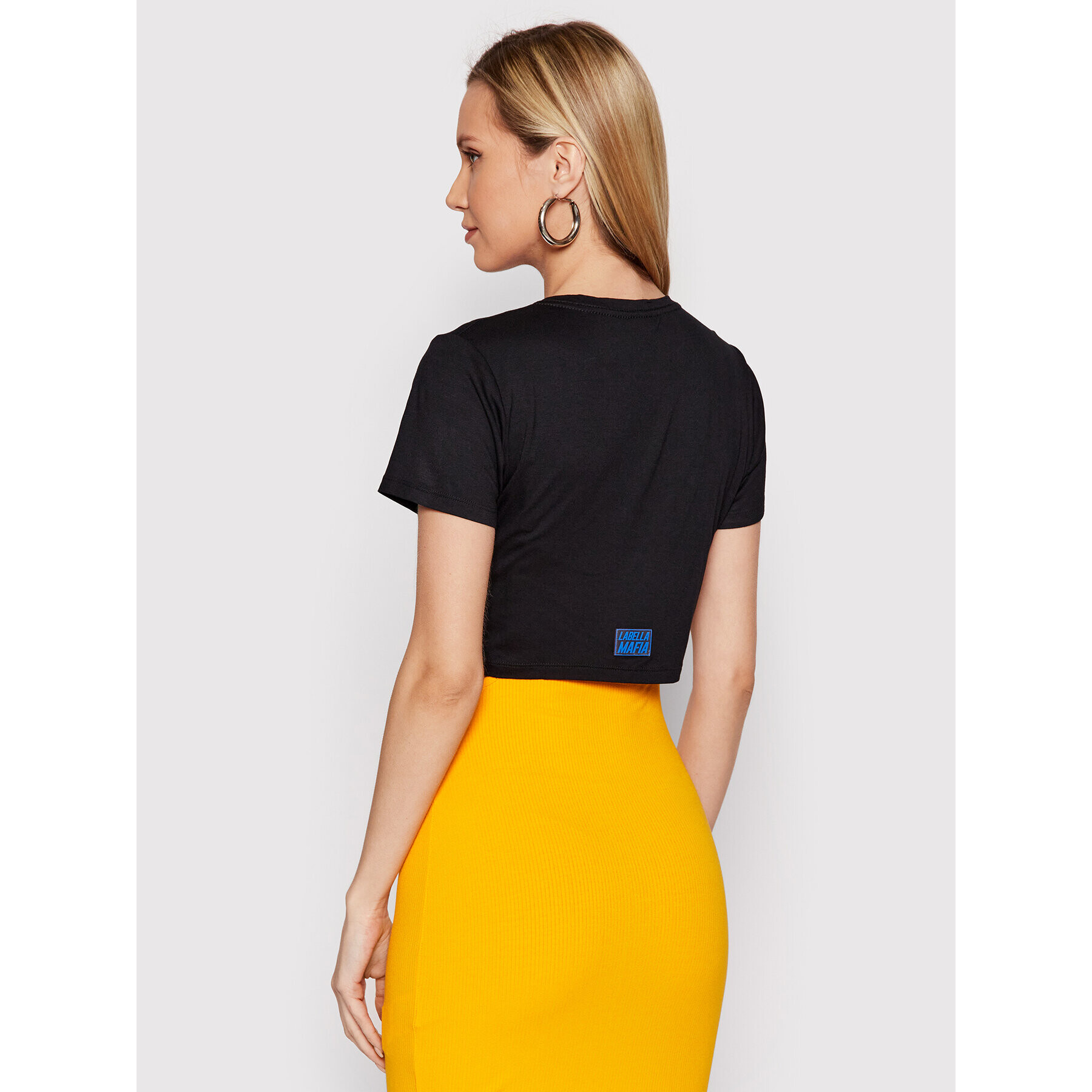 LaBellaMafia Тишърт 23666 Черен Regular Fit - Pepit.bg