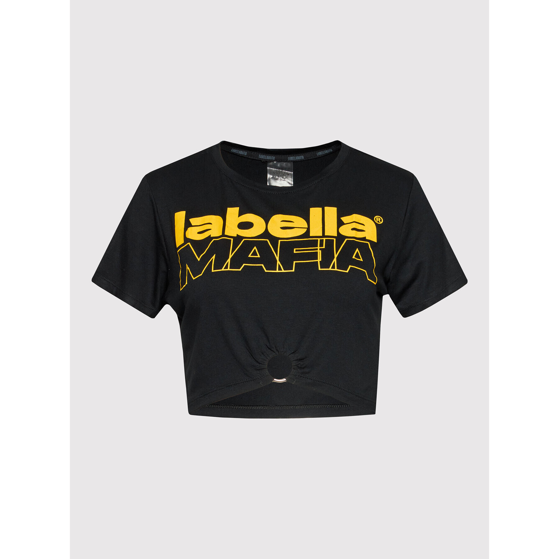 LaBellaMafia Тишърт 23666 Черен Regular Fit - Pepit.bg