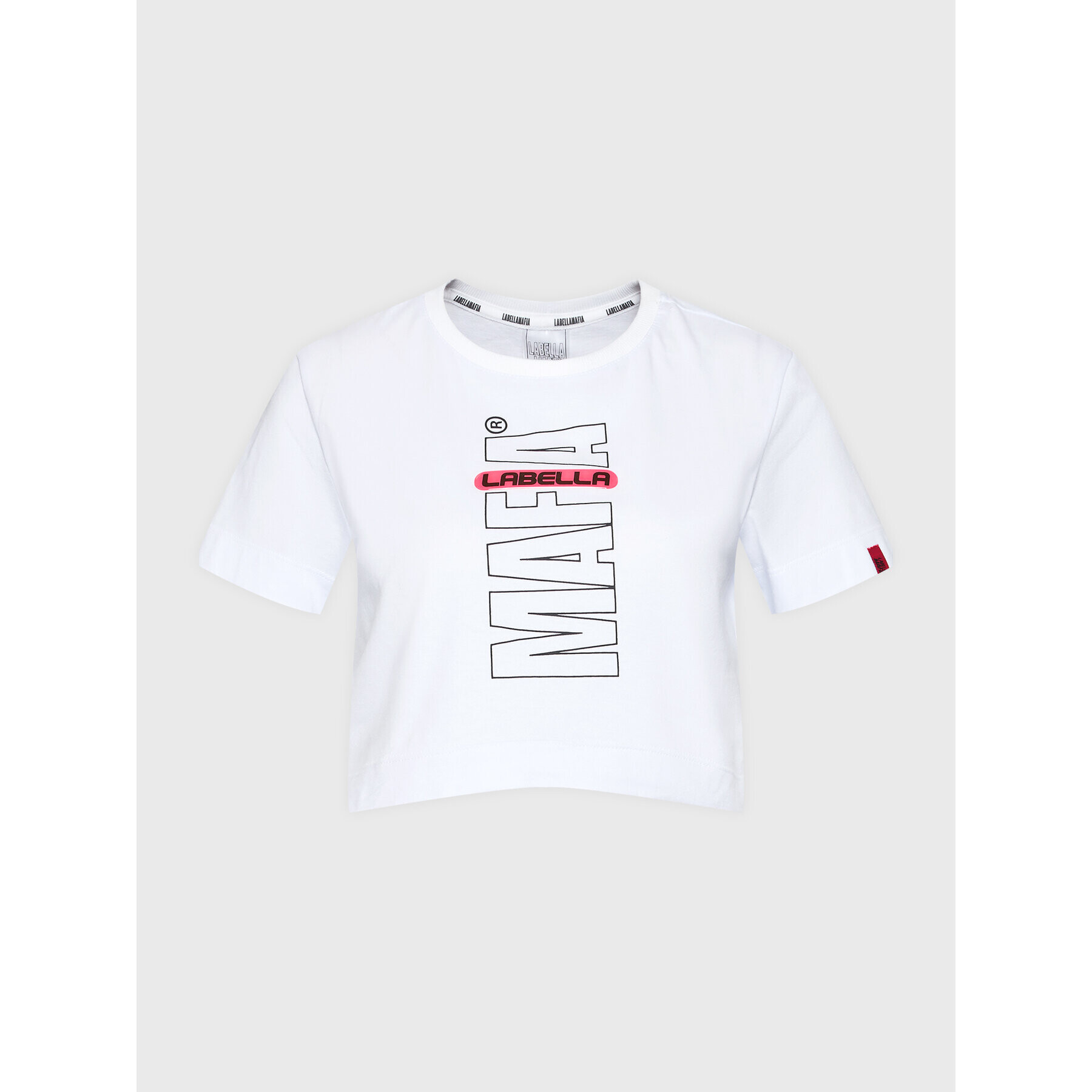 LaBellaMafia Тишърт 25870 Бял Regular Fit - Pepit.bg