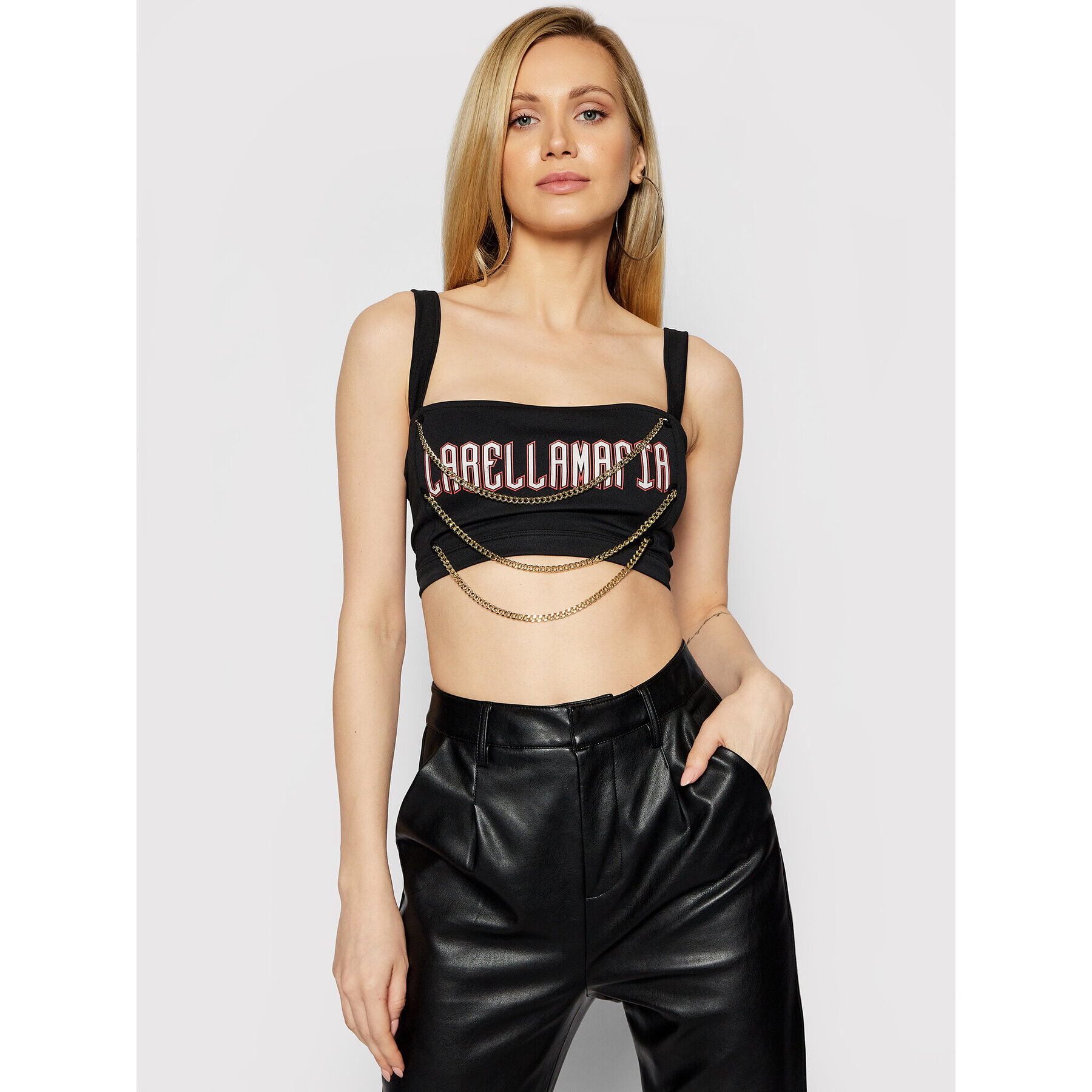 LaBellaMafia топ 21284 Черен Slim Fit - Pepit.bg