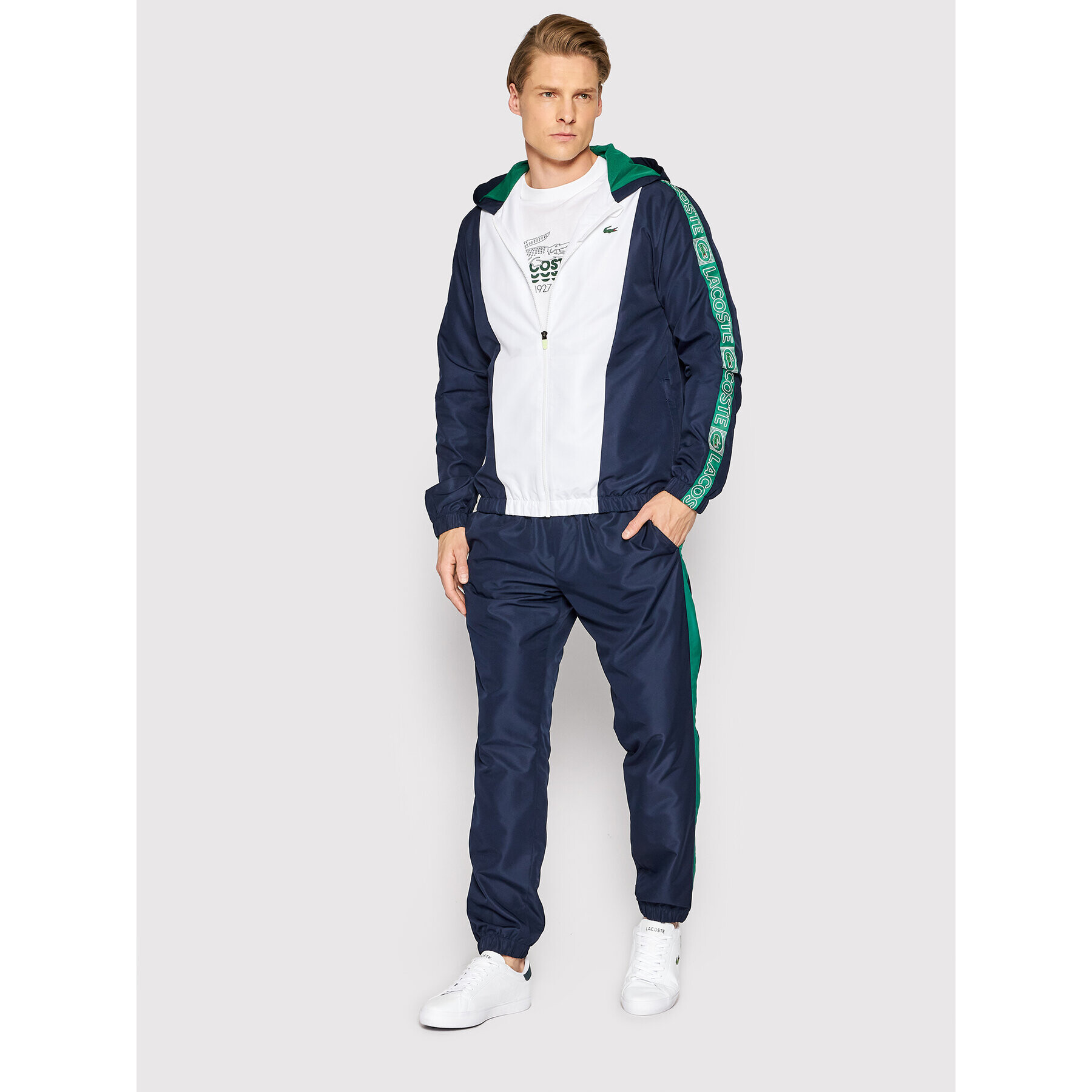 Lacoste Анцуг WH0874 Тъмносин Regular Fit - Pepit.bg