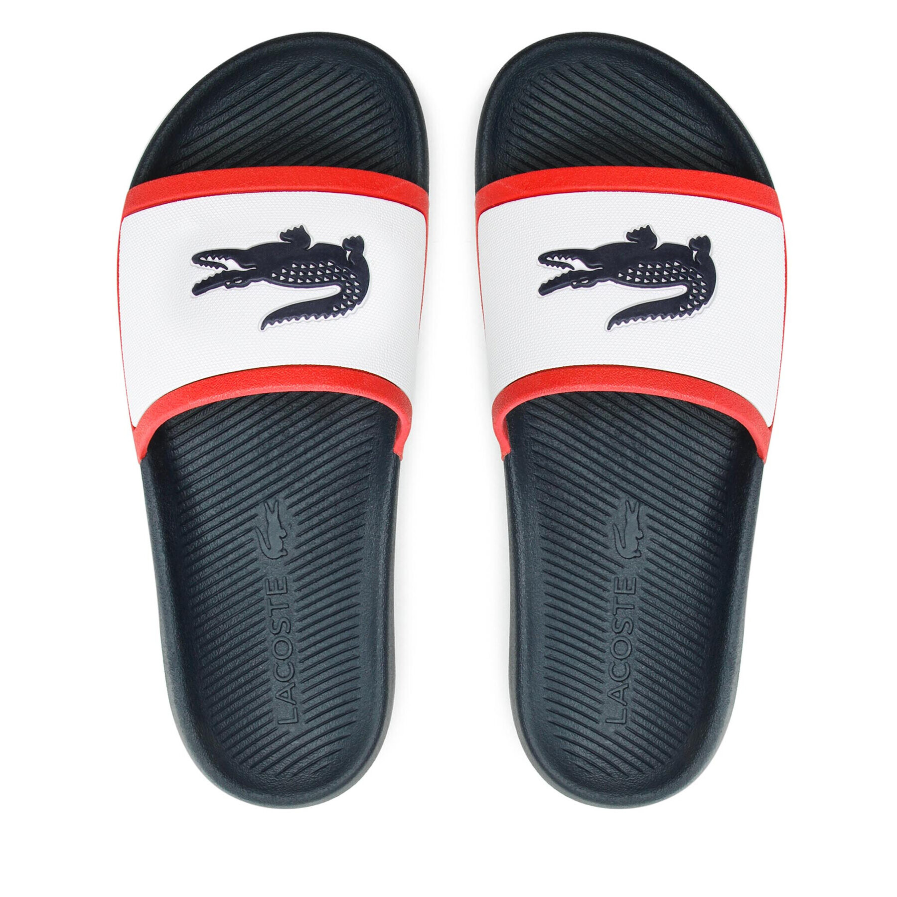 Lacoste Чехли Croco Slide Tri 2 Cma 7-43CMA0023407 Бял - Pepit.bg