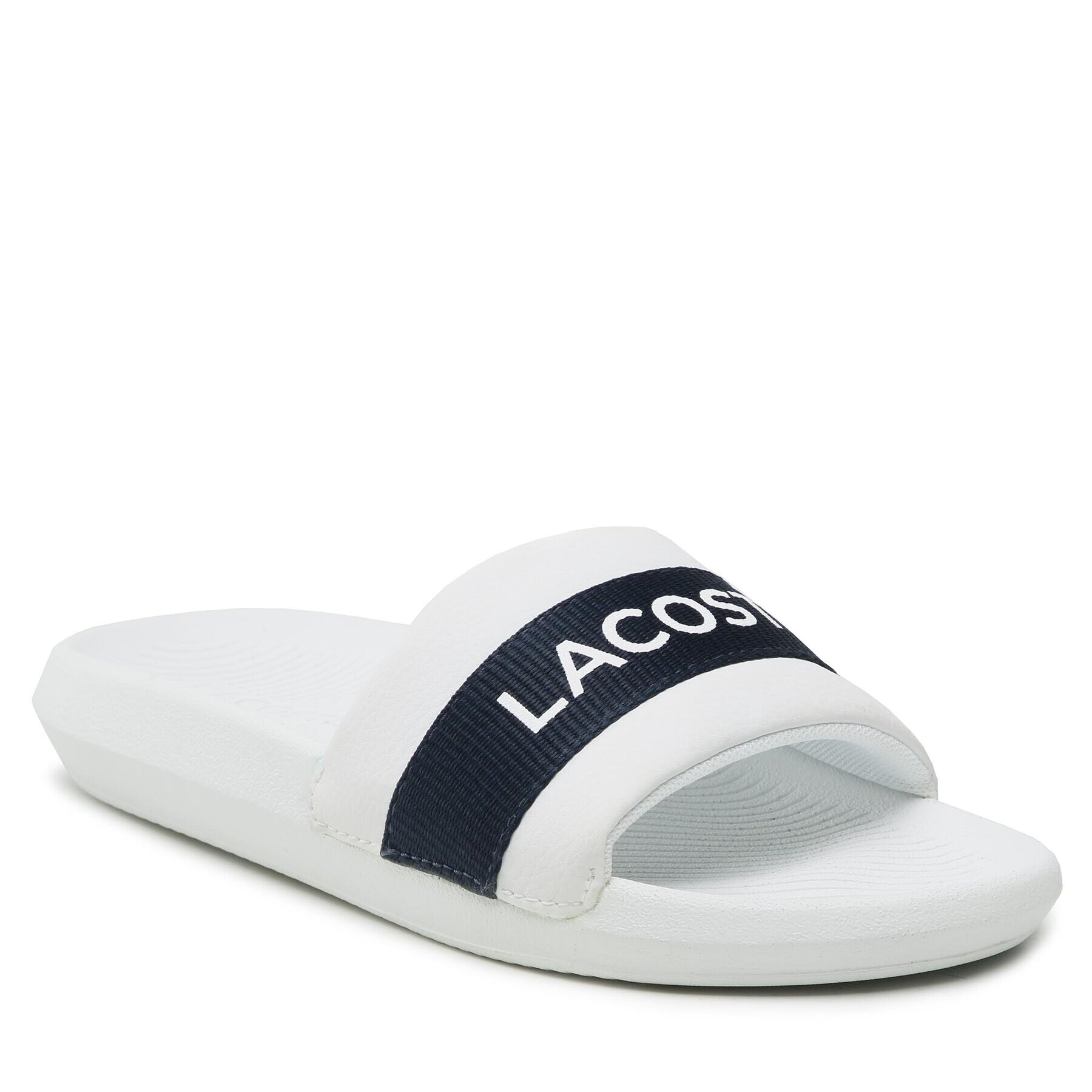 Lacoste Чехли Croco Slide 0721 1 Cfa 7-41CFA0011 Бял - Pepit.bg