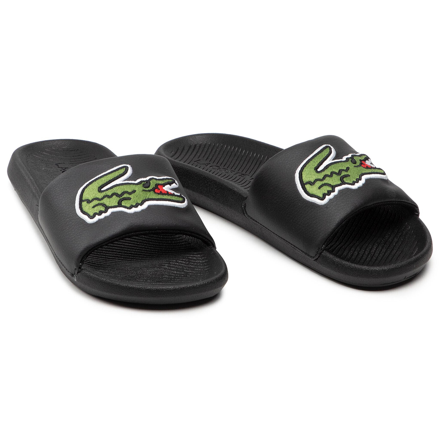 Lacoste Чехли Croco Slide 319 4 7-38CMA00731B4 Черен - Pepit.bg