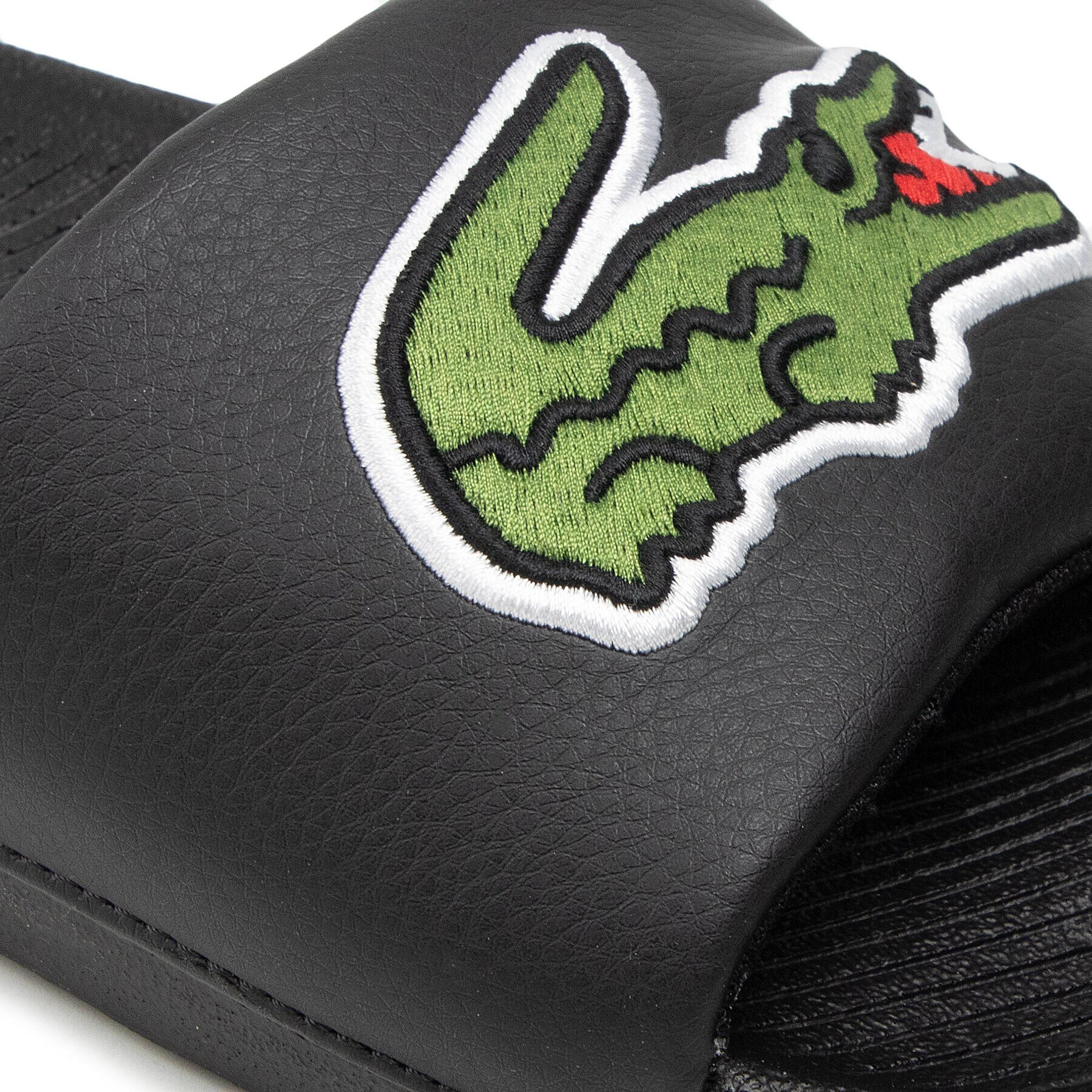 Lacoste Чехли Croco Slide 319 4 7-38CMA00731B4 Черен - Pepit.bg