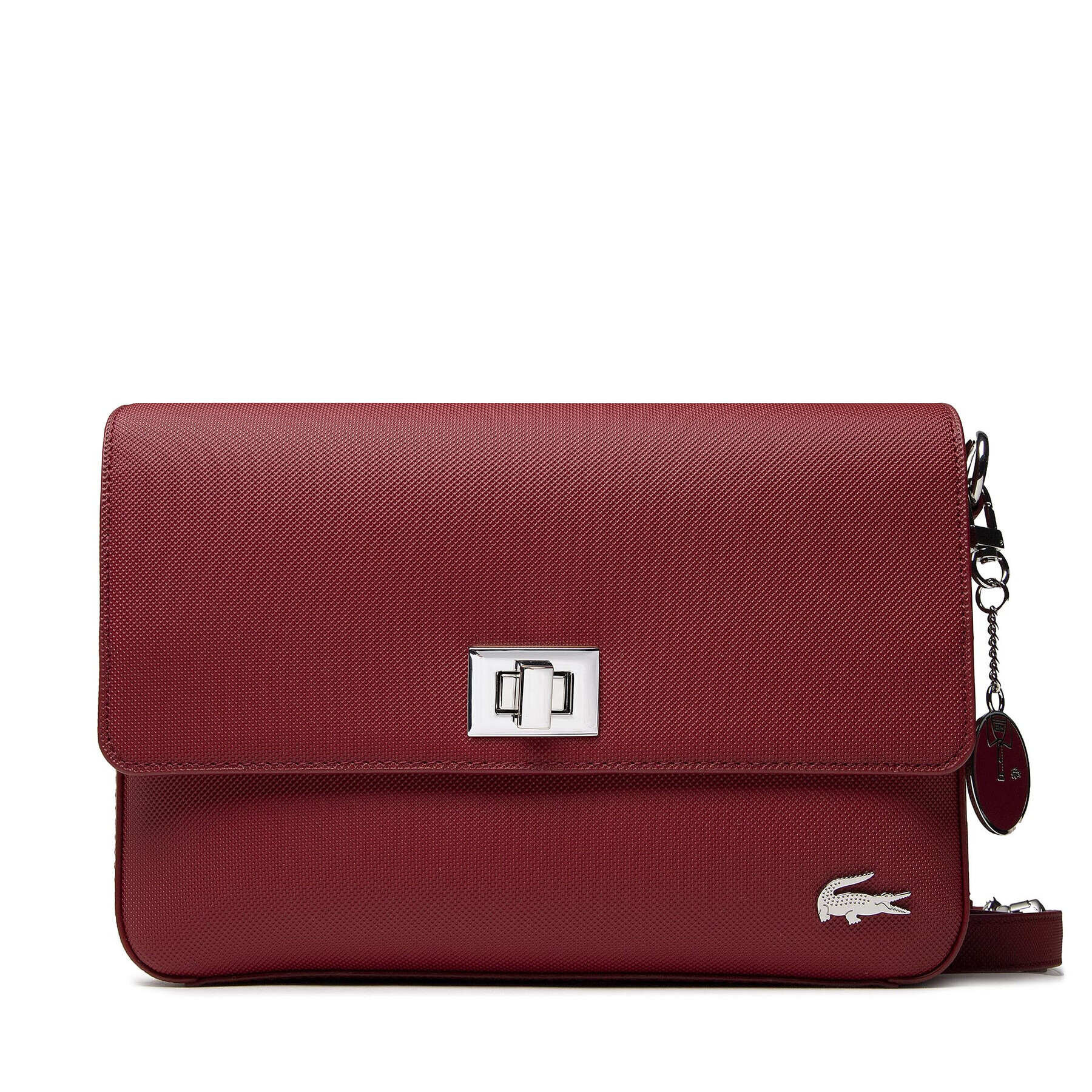 Lacoste Дамска чанта Flap Crossover Bag NF2770DC Бордо - Pepit.bg