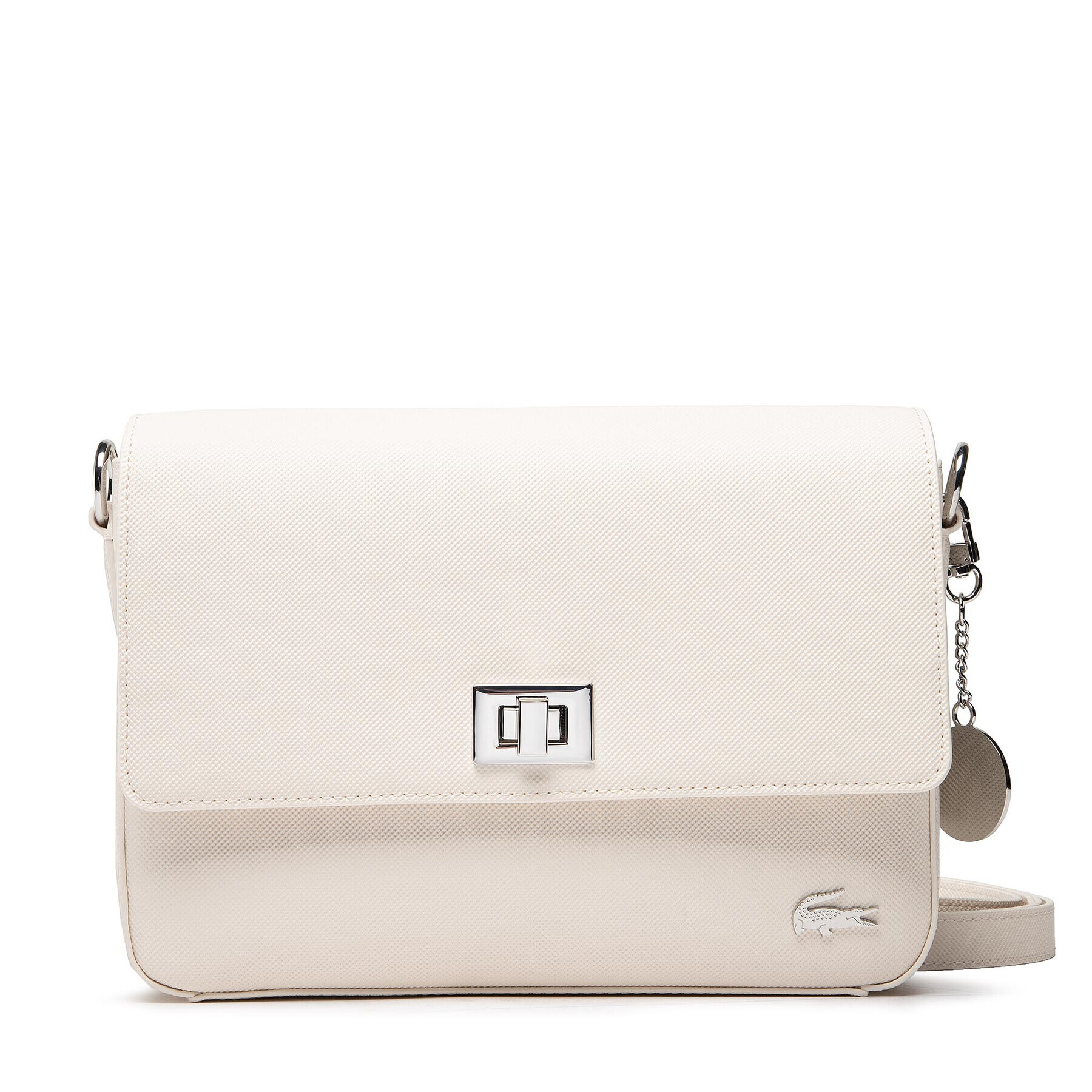 Lacoste Дамска чанта Flap Crossover Bag NF2770DC Бял - Pepit.bg