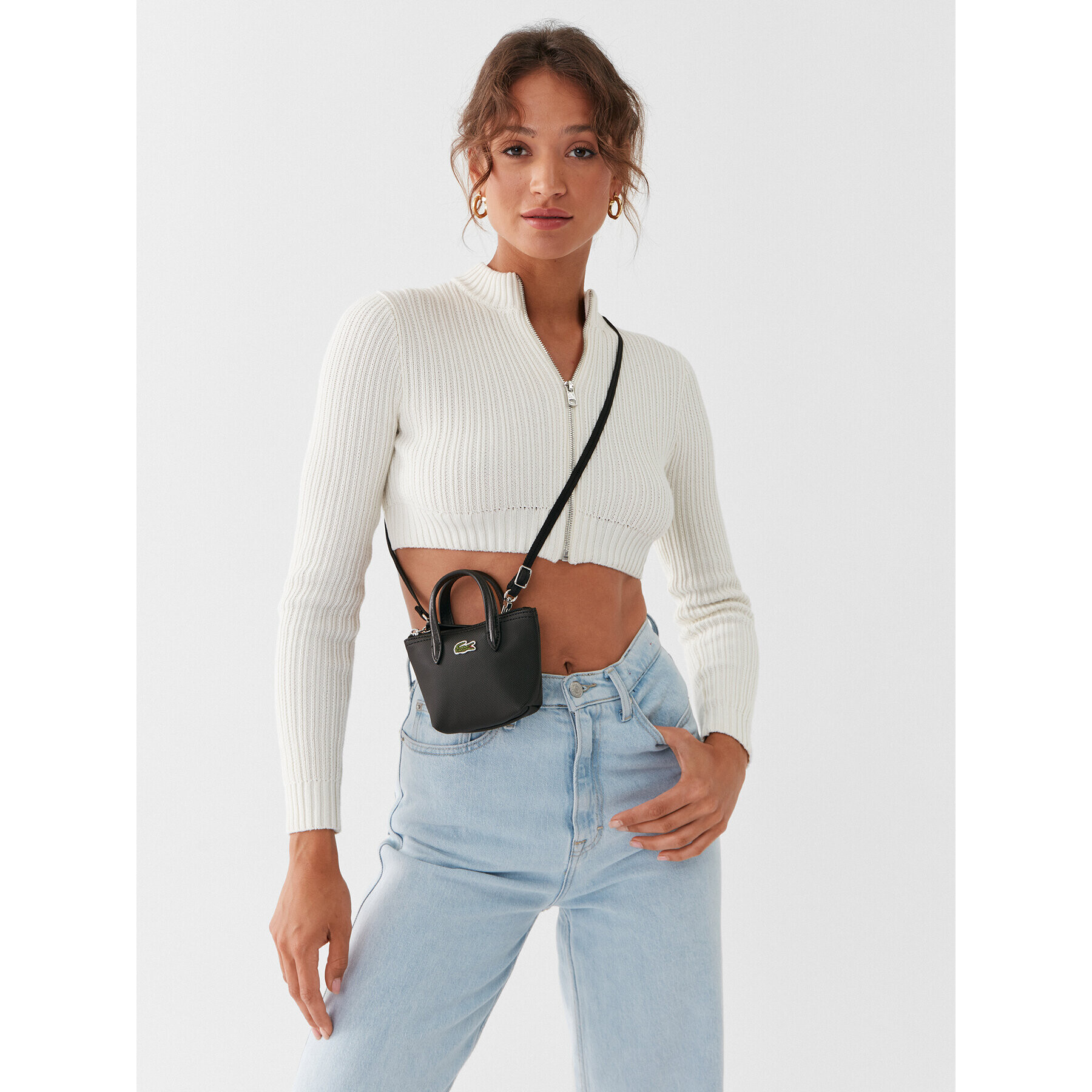 Lacoste Дамска чанта Nano Bag NF4096PO Черен - Pepit.bg