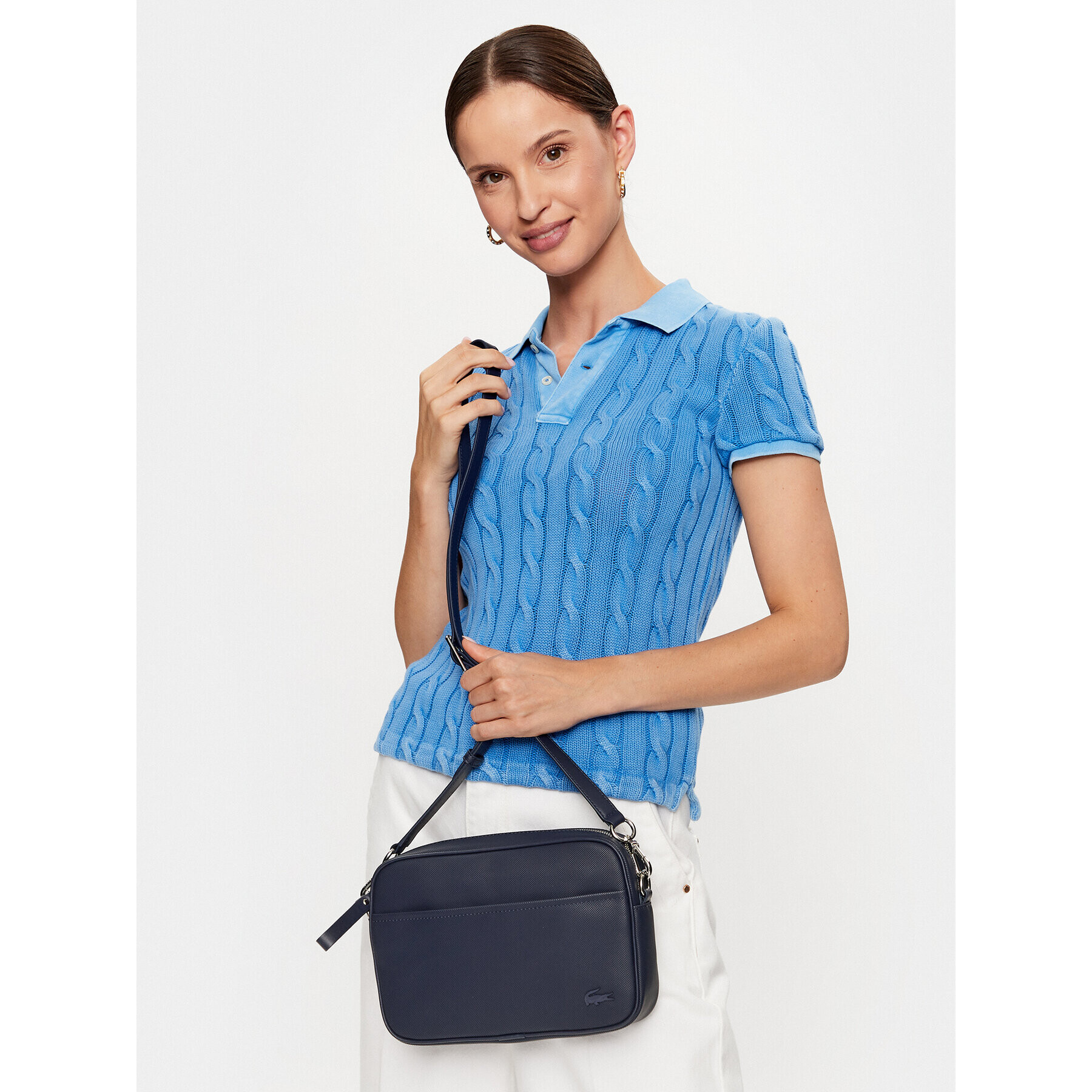 Lacoste Дамска чанта NF3954DB021 Тъмносин - Pepit.bg