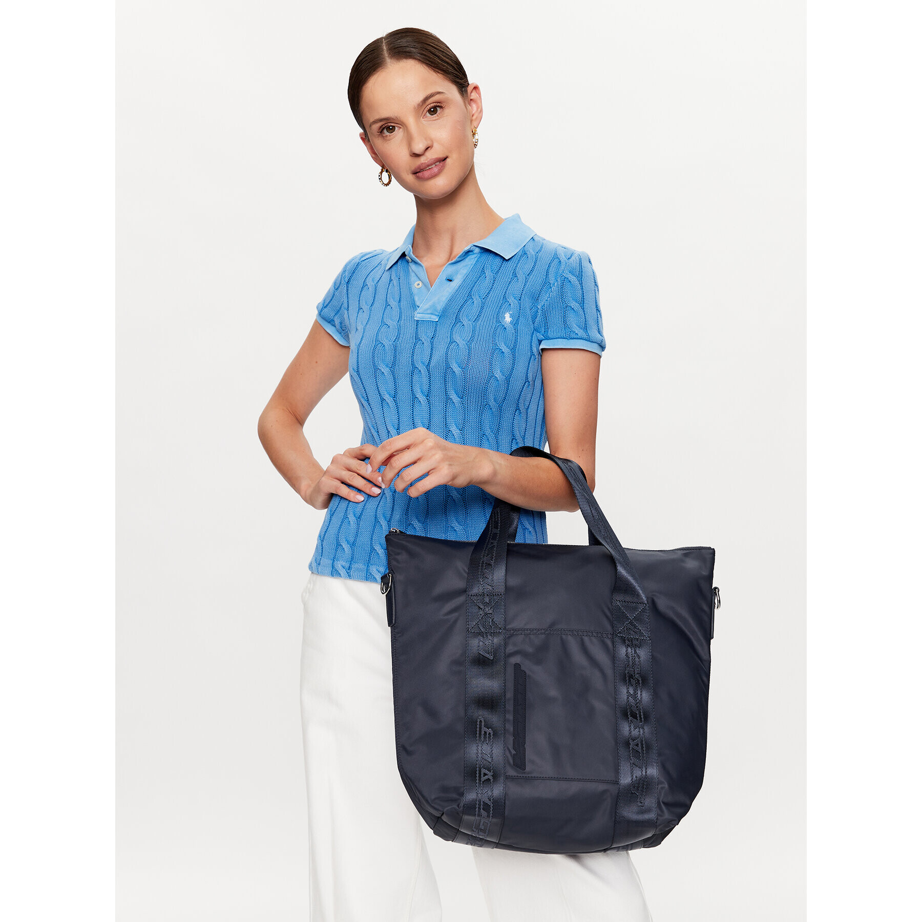 Lacoste Дамска чанта S Tote Bag NF4234SG Тъмносин - Pepit.bg