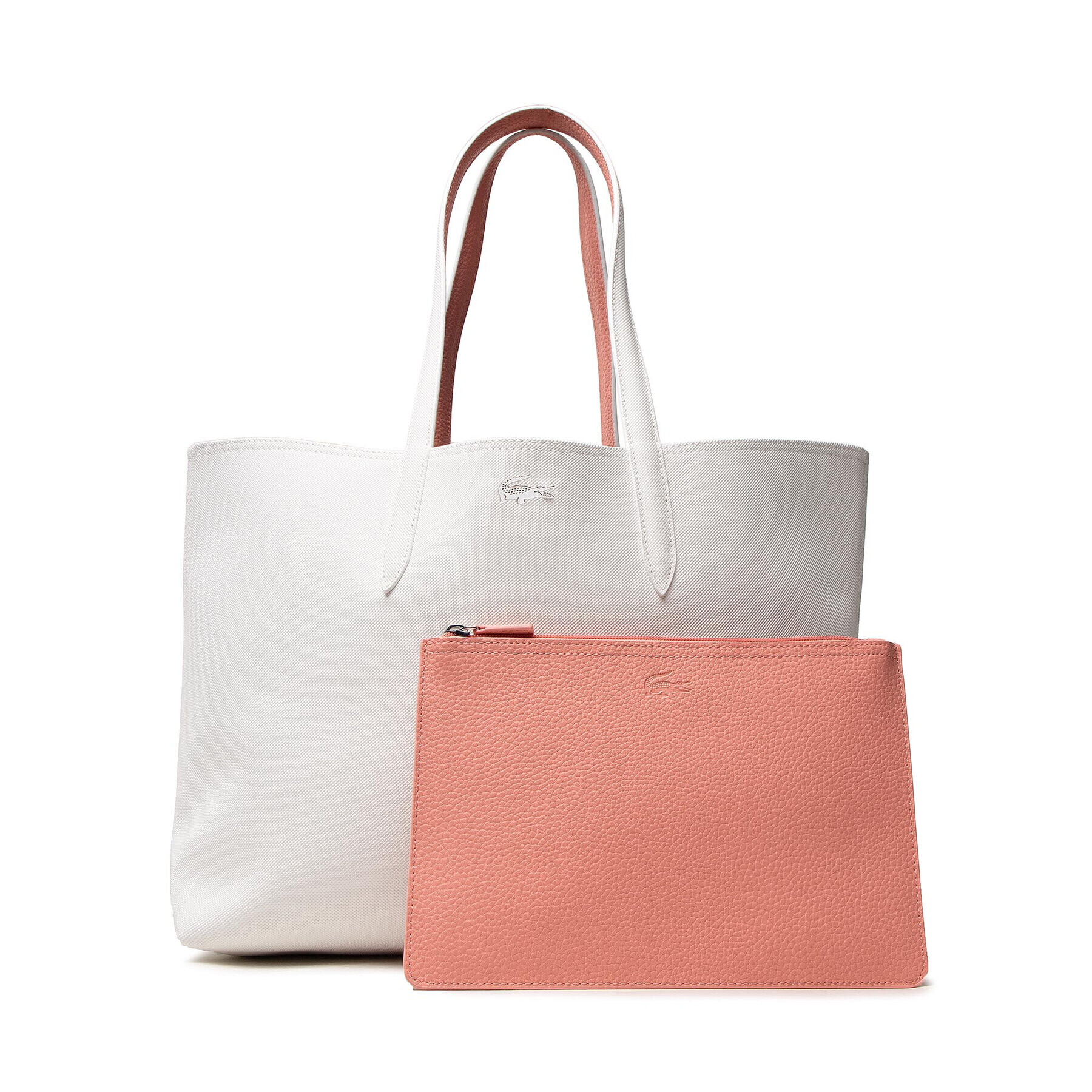 Lacoste Дамска чанта Shopping Bag NF2142AA Бял - Pepit.bg