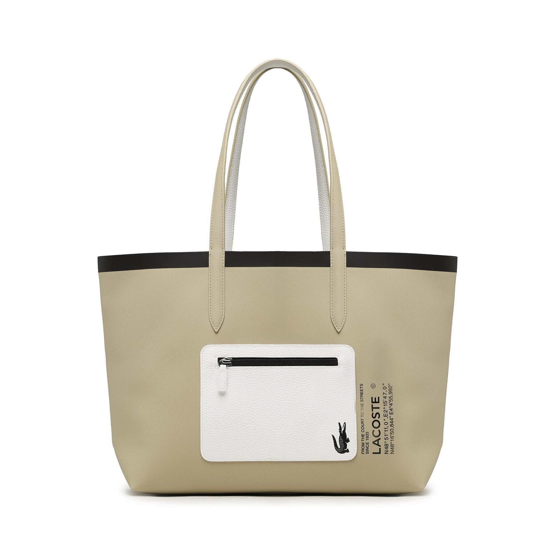 Lacoste Дамска чанта Shopping Bag NF4237AS Бял - Pepit.bg