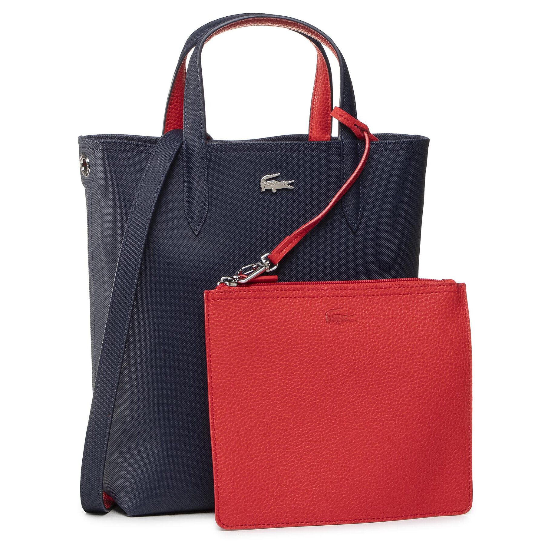 Lacoste Дамска чанта Vertical Shopping Bag NF2991AA Тъмносин - Pepit.bg