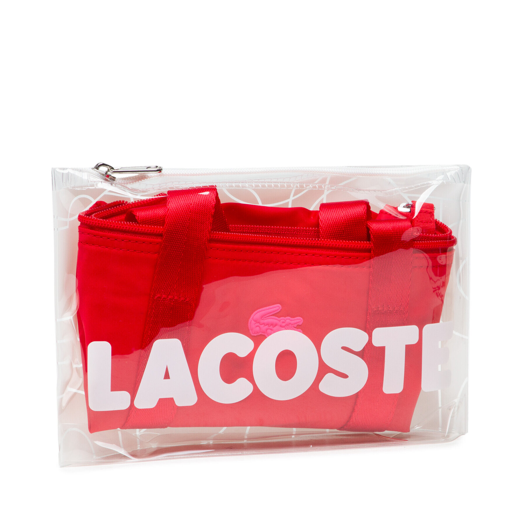 Lacoste Дамска чанта Xs Shopping Bag NF3620YA Червен - Pepit.bg