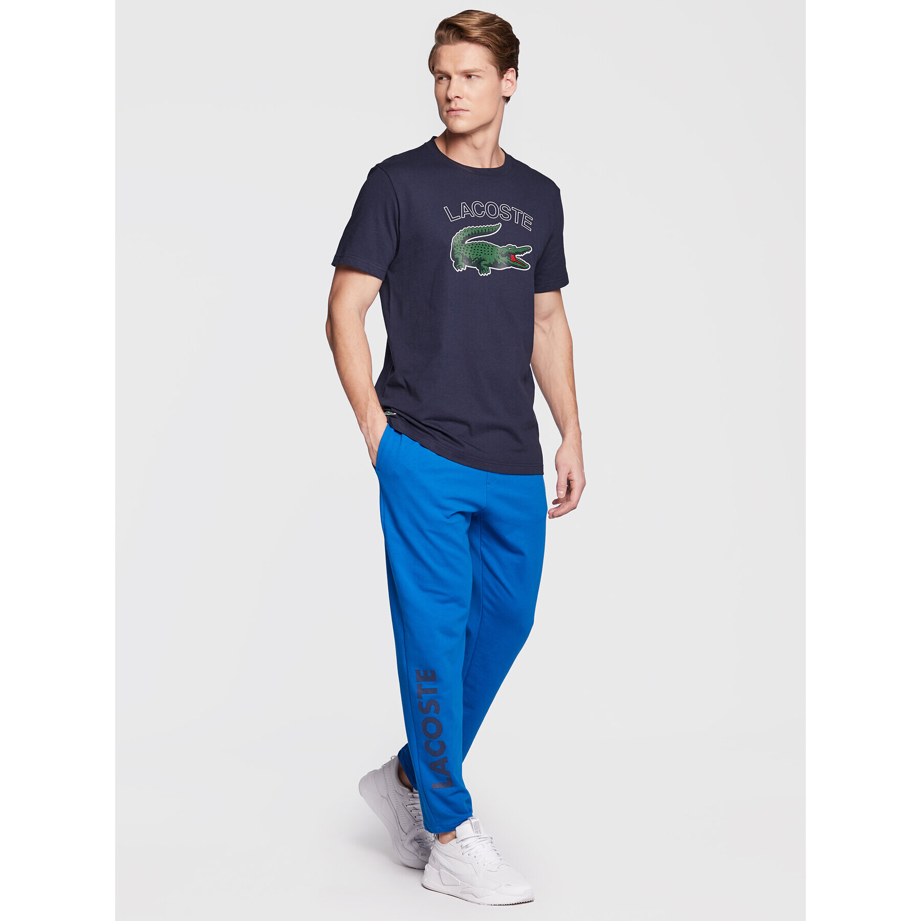 Lacoste Долнище на пижама 3H9903 Син Regular Fit - Pepit.bg