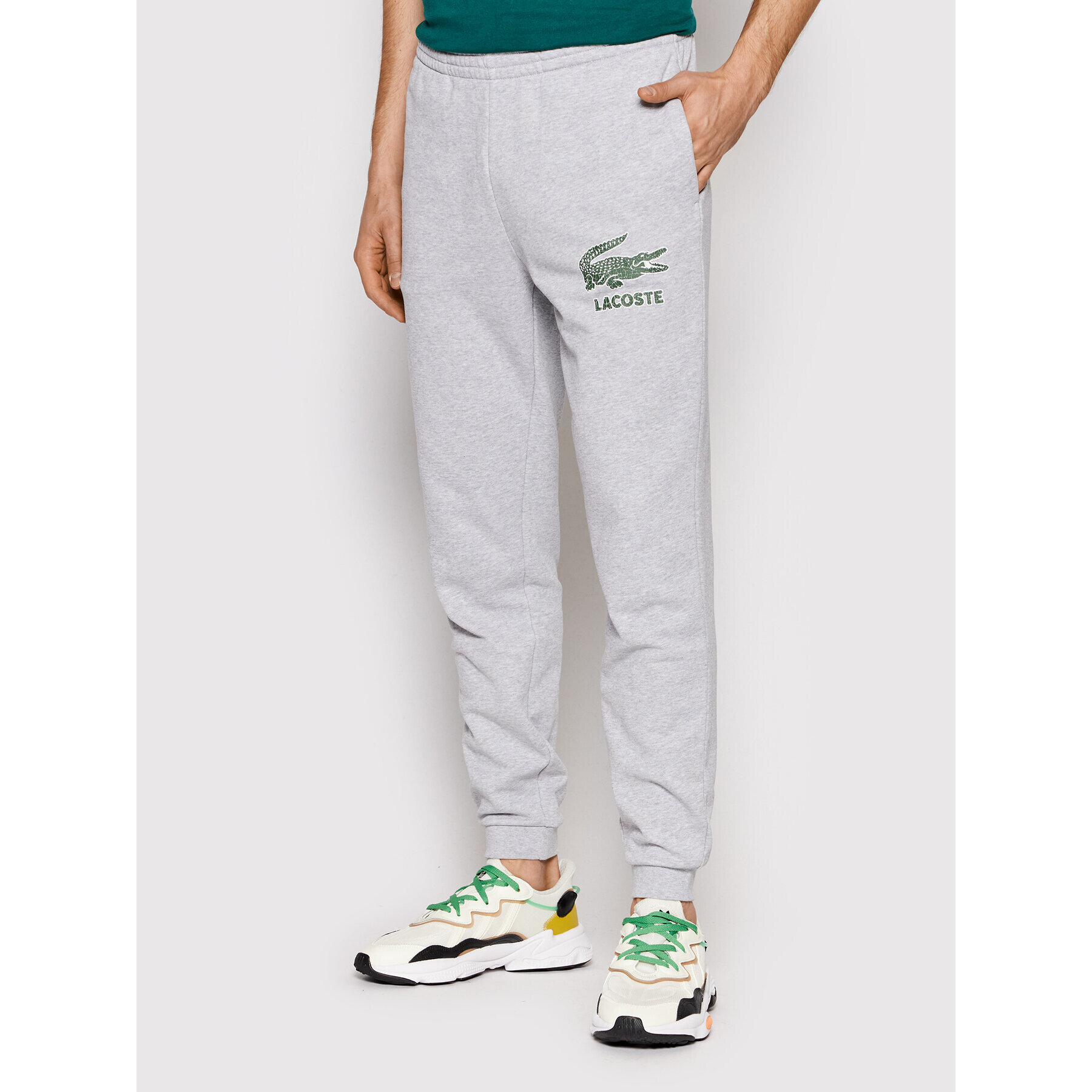 Lacoste Долнище анцуг XH0229 Сив Regular Fit - Pepit.bg