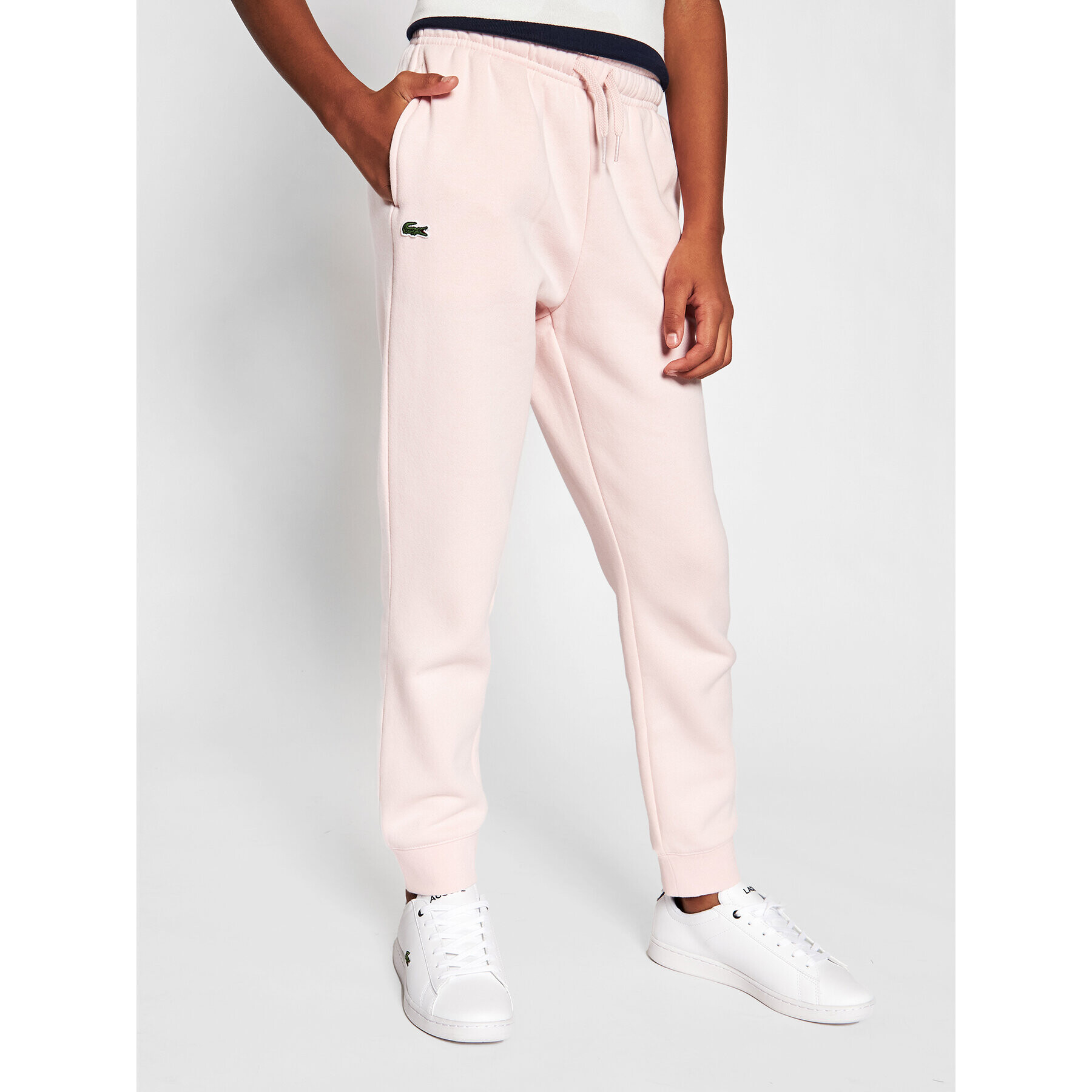 Lacoste Долнище анцуг XJ9476 Розов Regular Fit - Pepit.bg