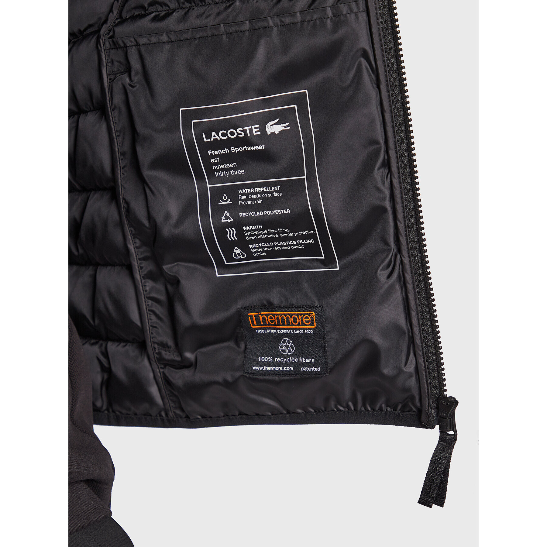 Lacoste Елек BH0537 Черен Regular Fit - Pepit.bg