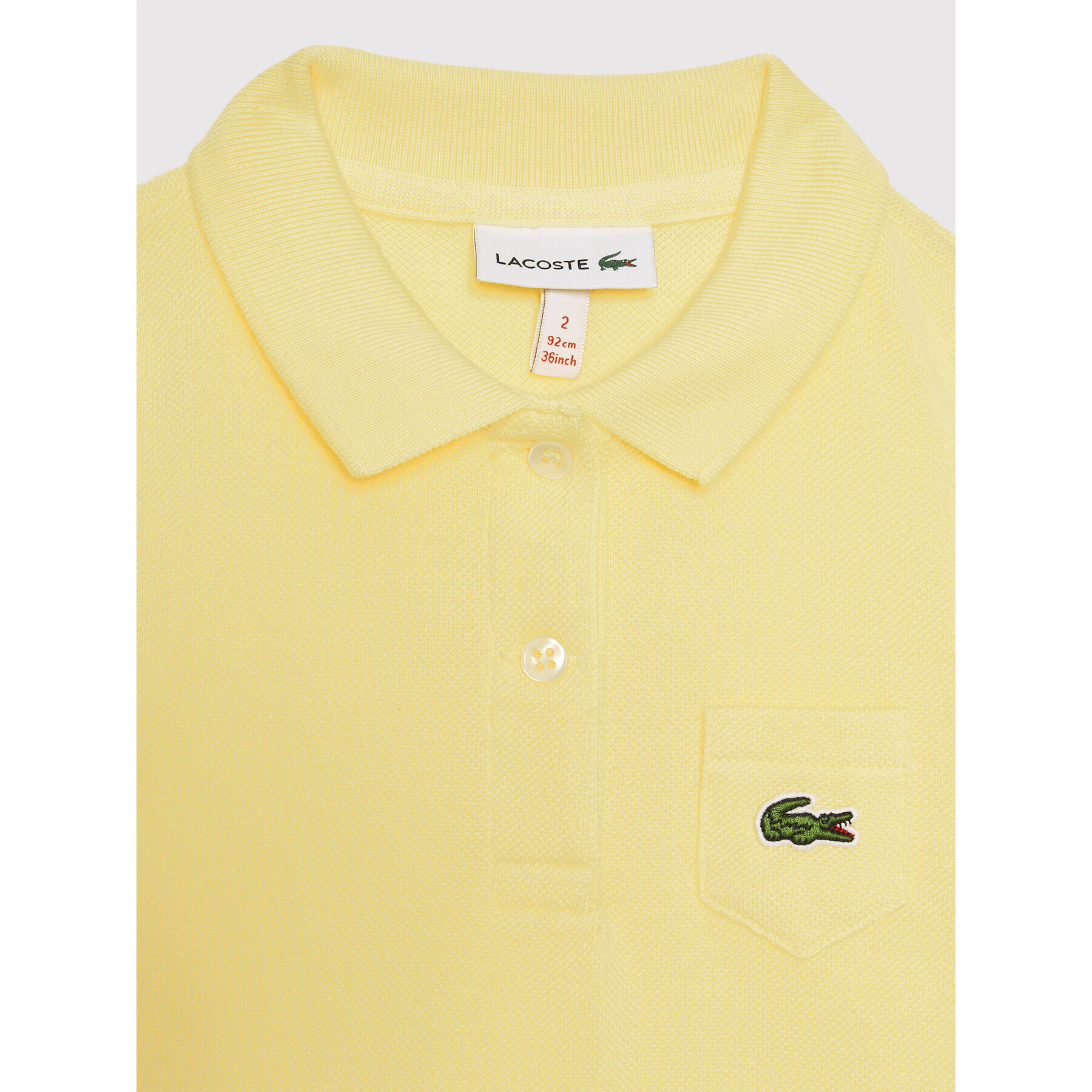 Lacoste Ежедневна рокля EJ2816 Жълт Regular Fit - Pepit.bg