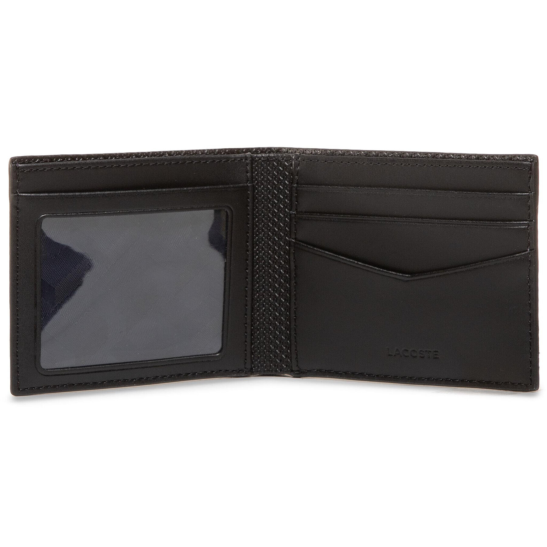 Lacoste Голям мъжки портфейл Sm Billfold & Id Slot NH2824CE Черен - Pepit.bg