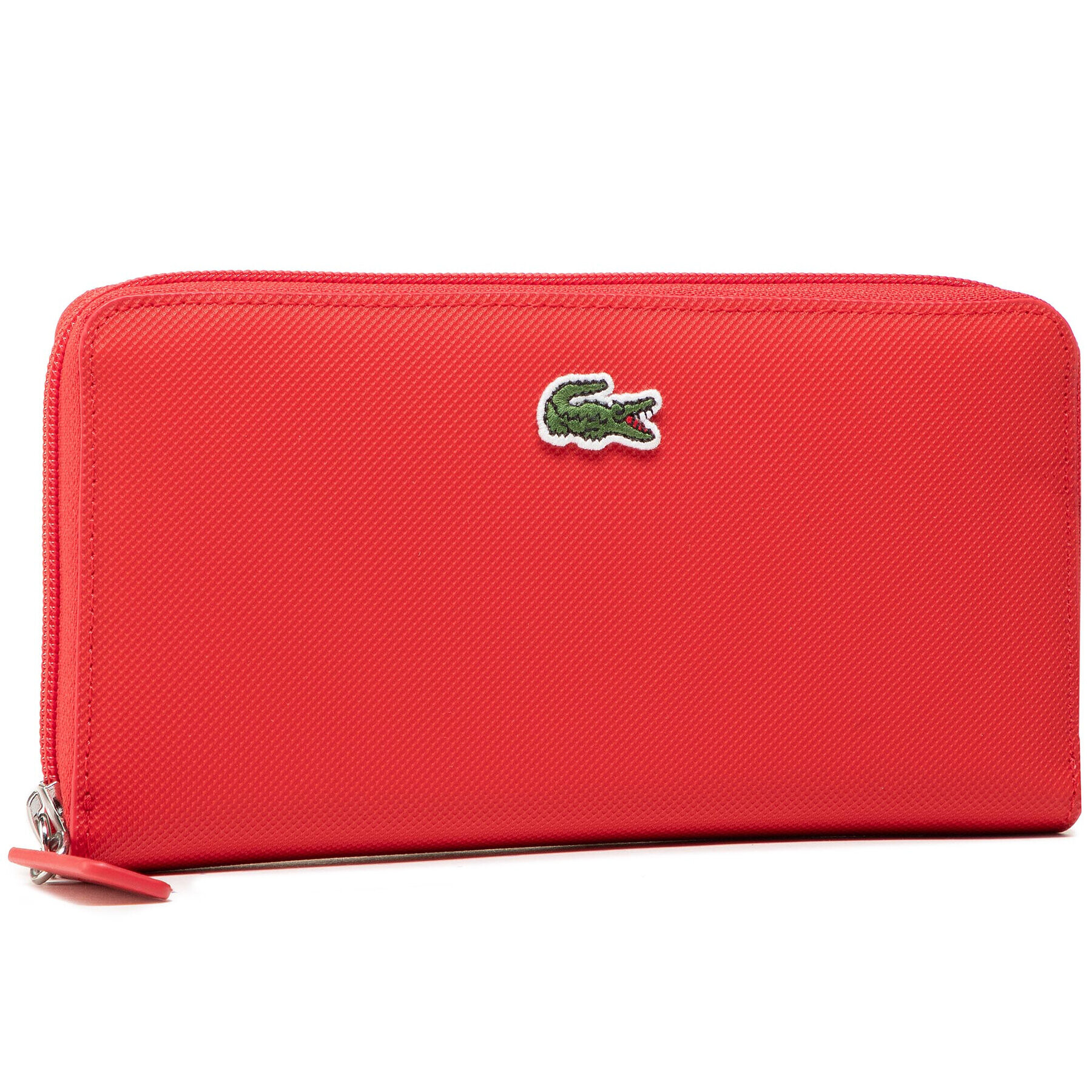 Lacoste Голям дамски портфейл L Zip Wallet NF2900PO Червен - Pepit.bg