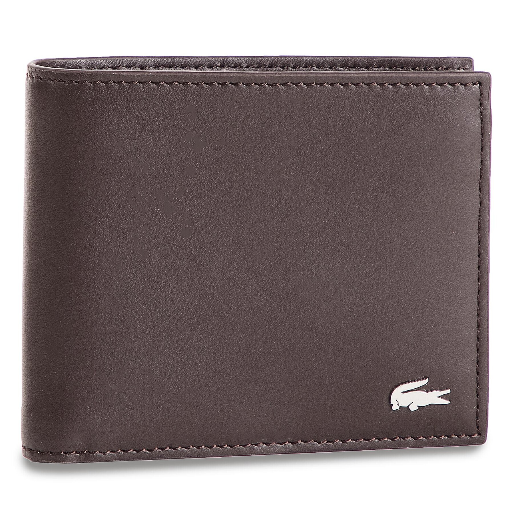 Lacoste Голям мъжки портфейл Large Billfold & Coin NH1112FG Кафяв - Pepit.bg