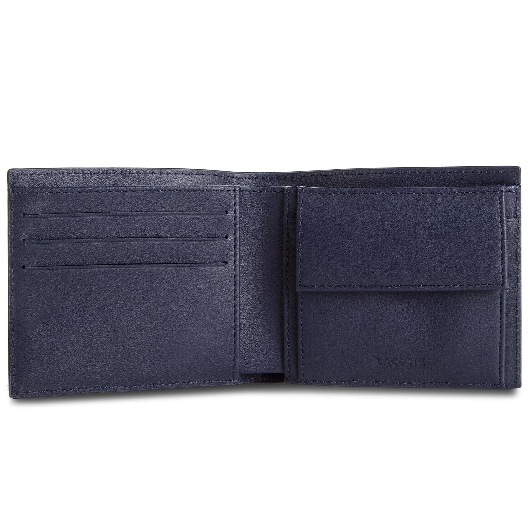 Lacoste Голям мъжки портфейл M Billfold Coin NH1112FG Тъмносин - Pepit.bg